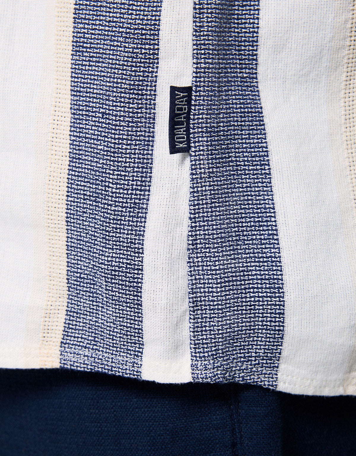 Camisa Manga Corta Rayas Azul - Hana 4