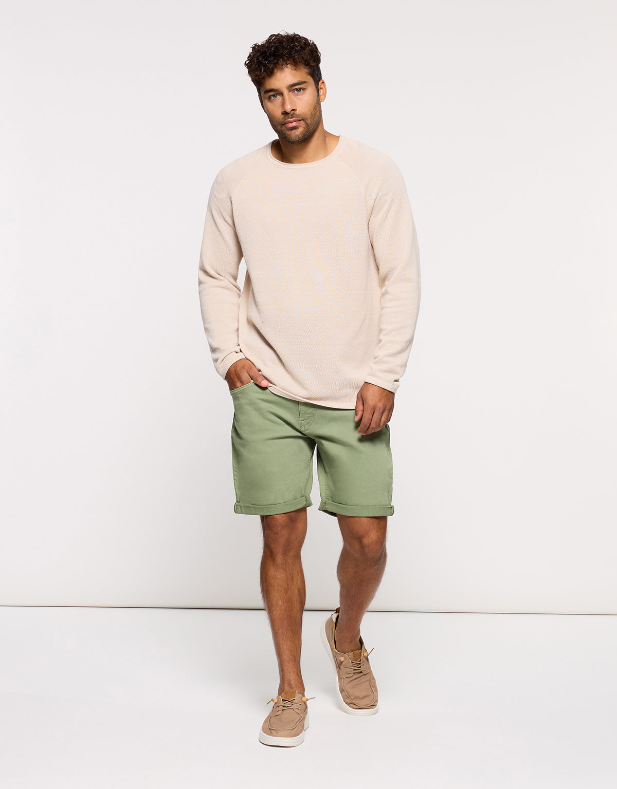 Jersey  Manga Larga Beige - Forz 6