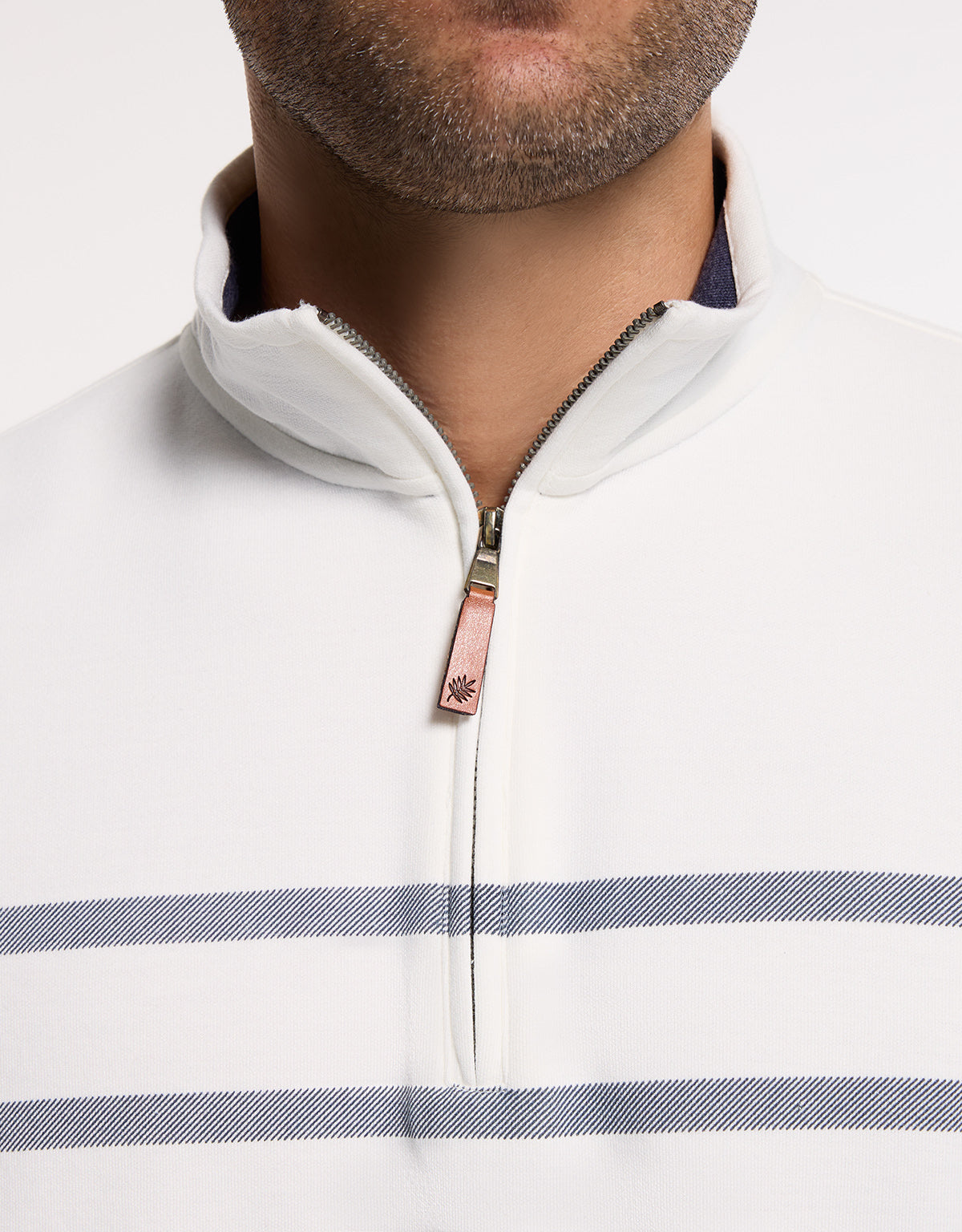 Sudadera Blanca a Rayas - Reach 5