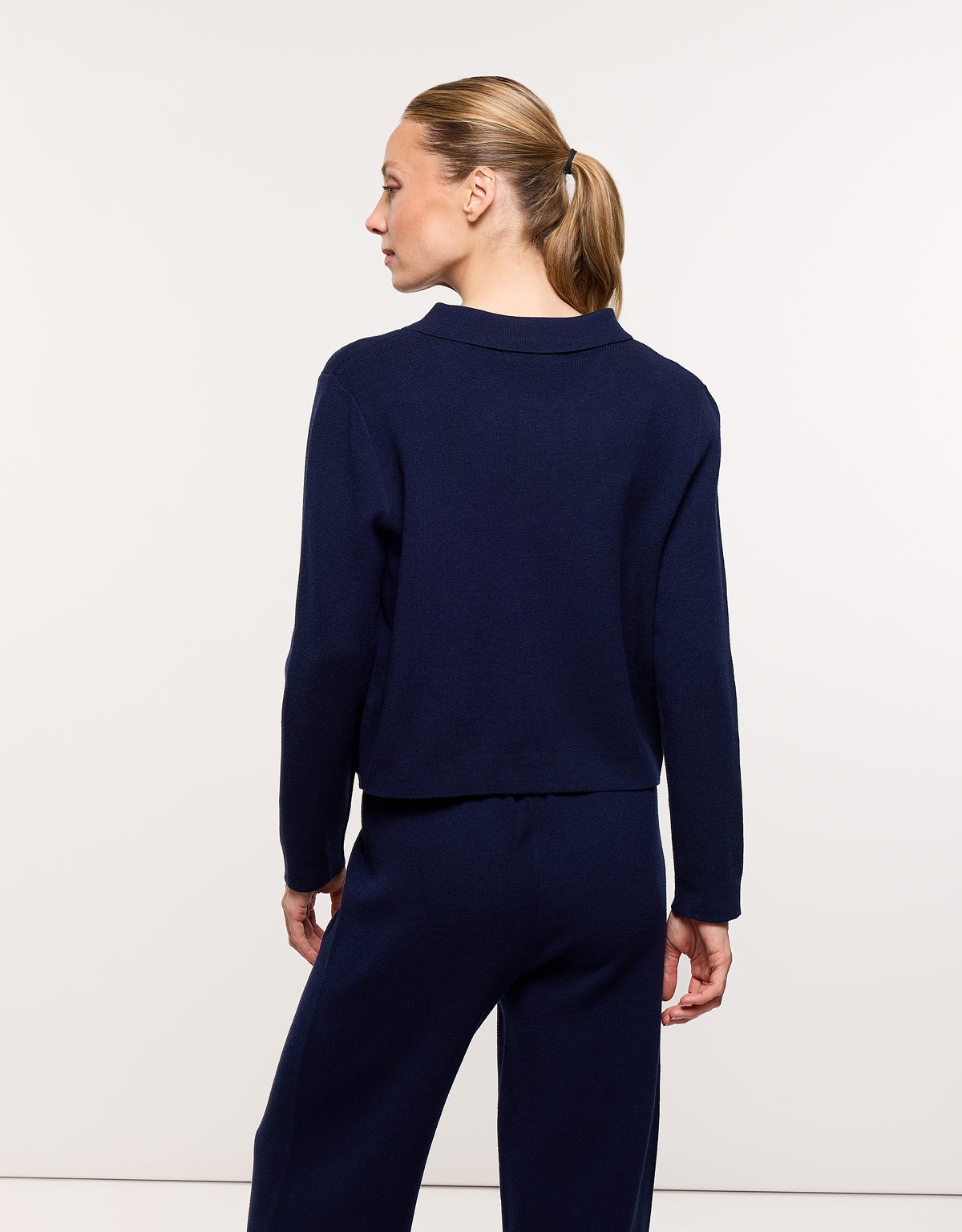 Chaqueta de Punto Azul Marino - Ramphara 4