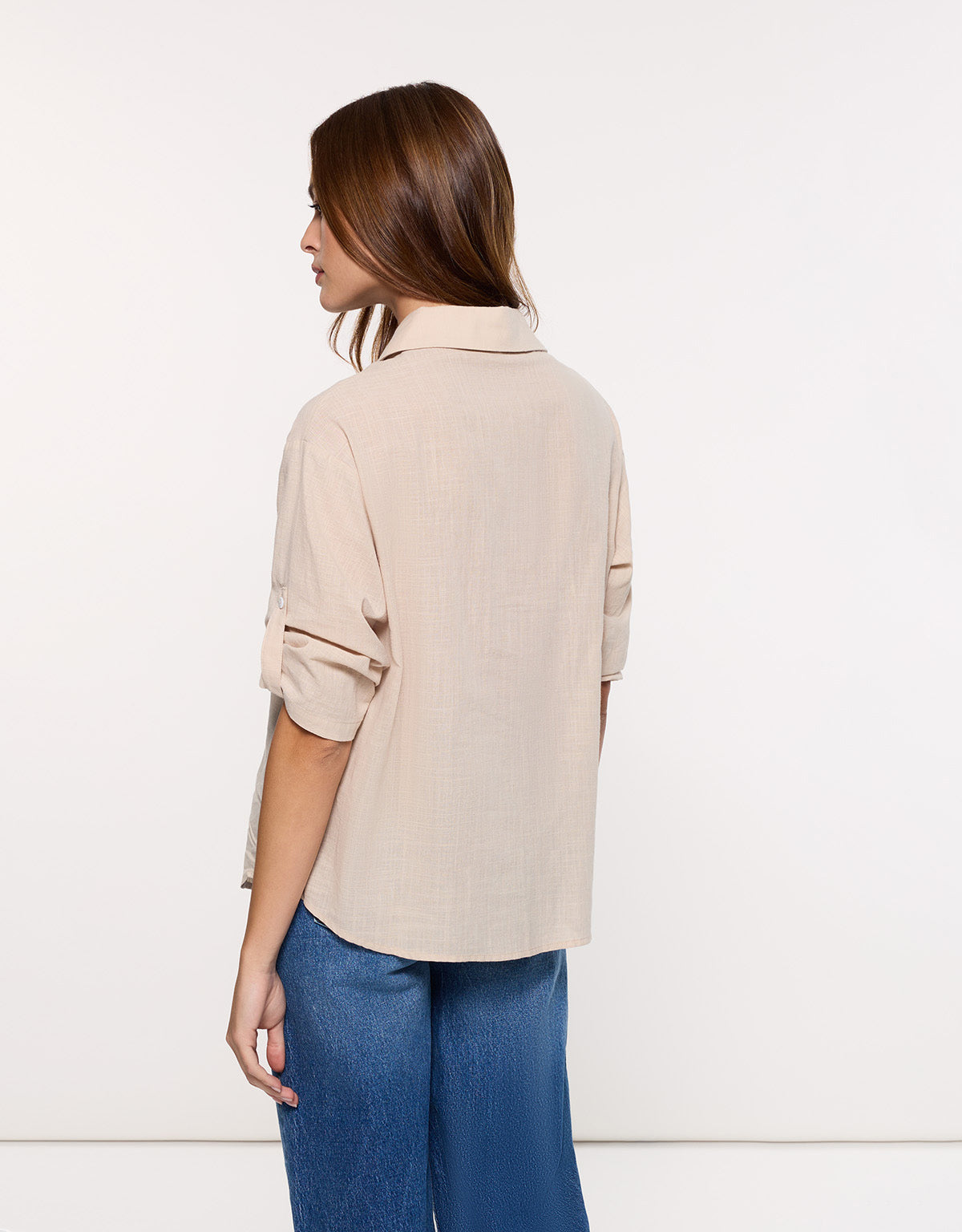 Camisa Manga Larga Beige - Astromi 4