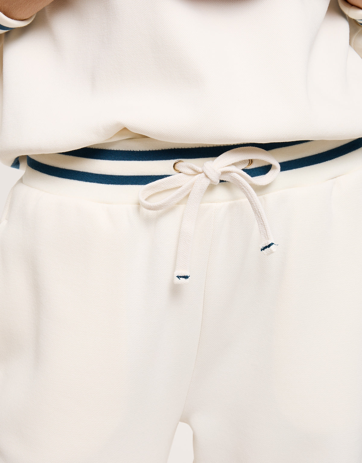 Pantalón del Punto Piqué Blanco - Mitan 5