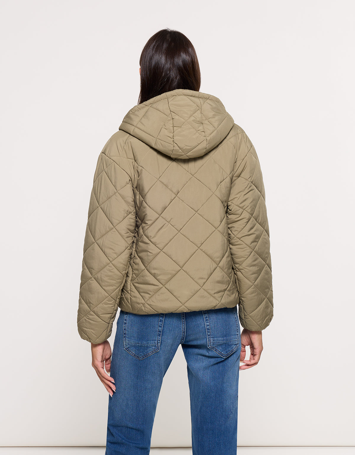 Chaqueta con Capucha Caqui - Dumosa 4