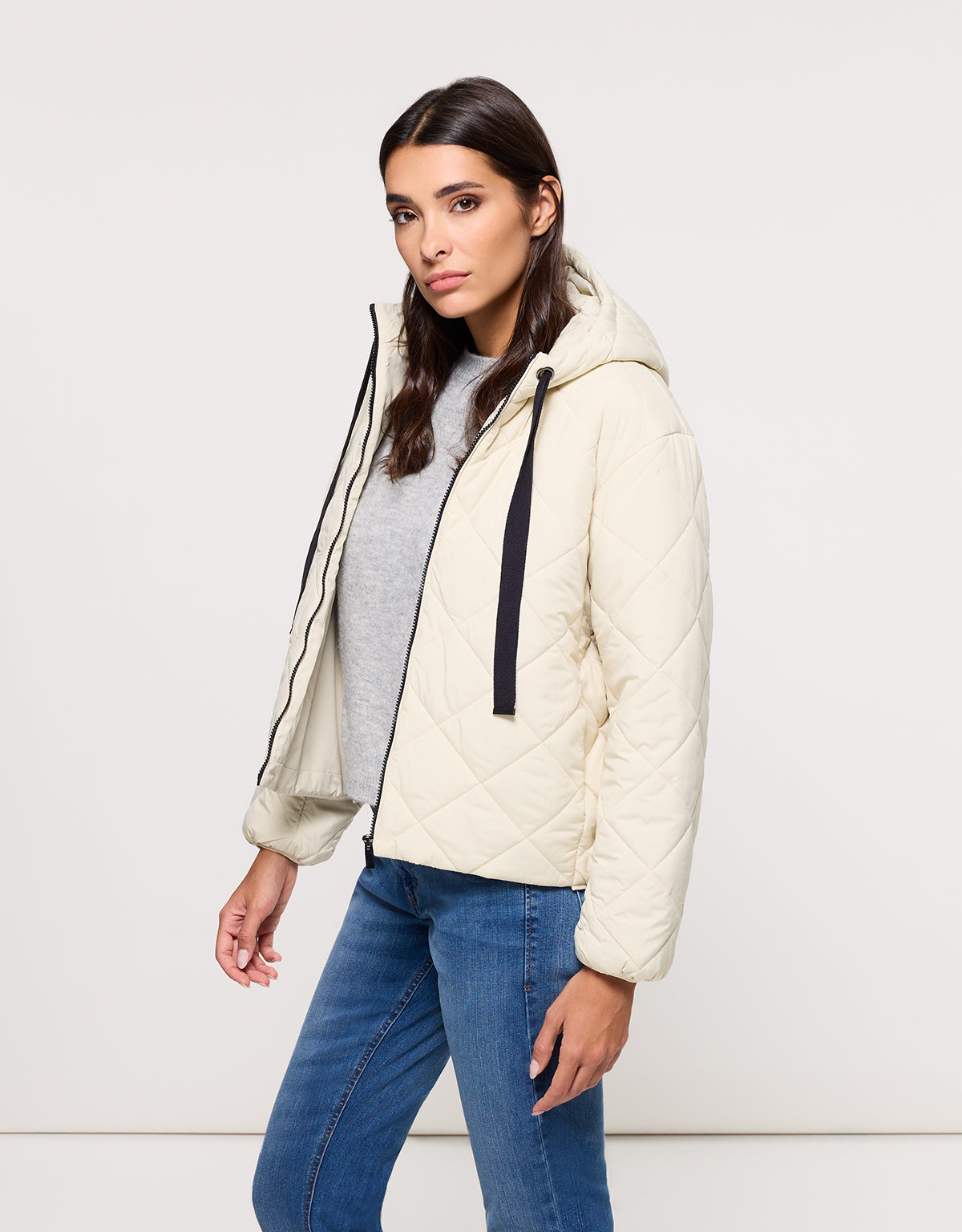 Chaqueta con Capucha Beige - Dumosa  2