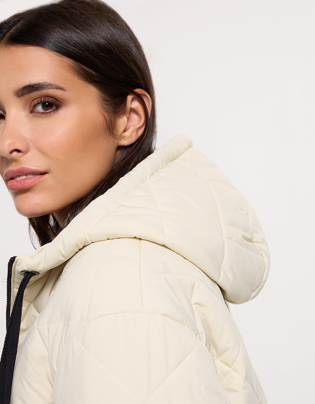 Chaqueta con Capucha Beige - Dumosa 6