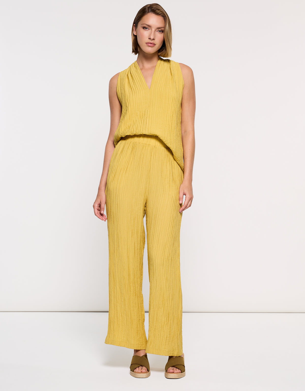 Pantalón Largo Mostaza - Samirto 6