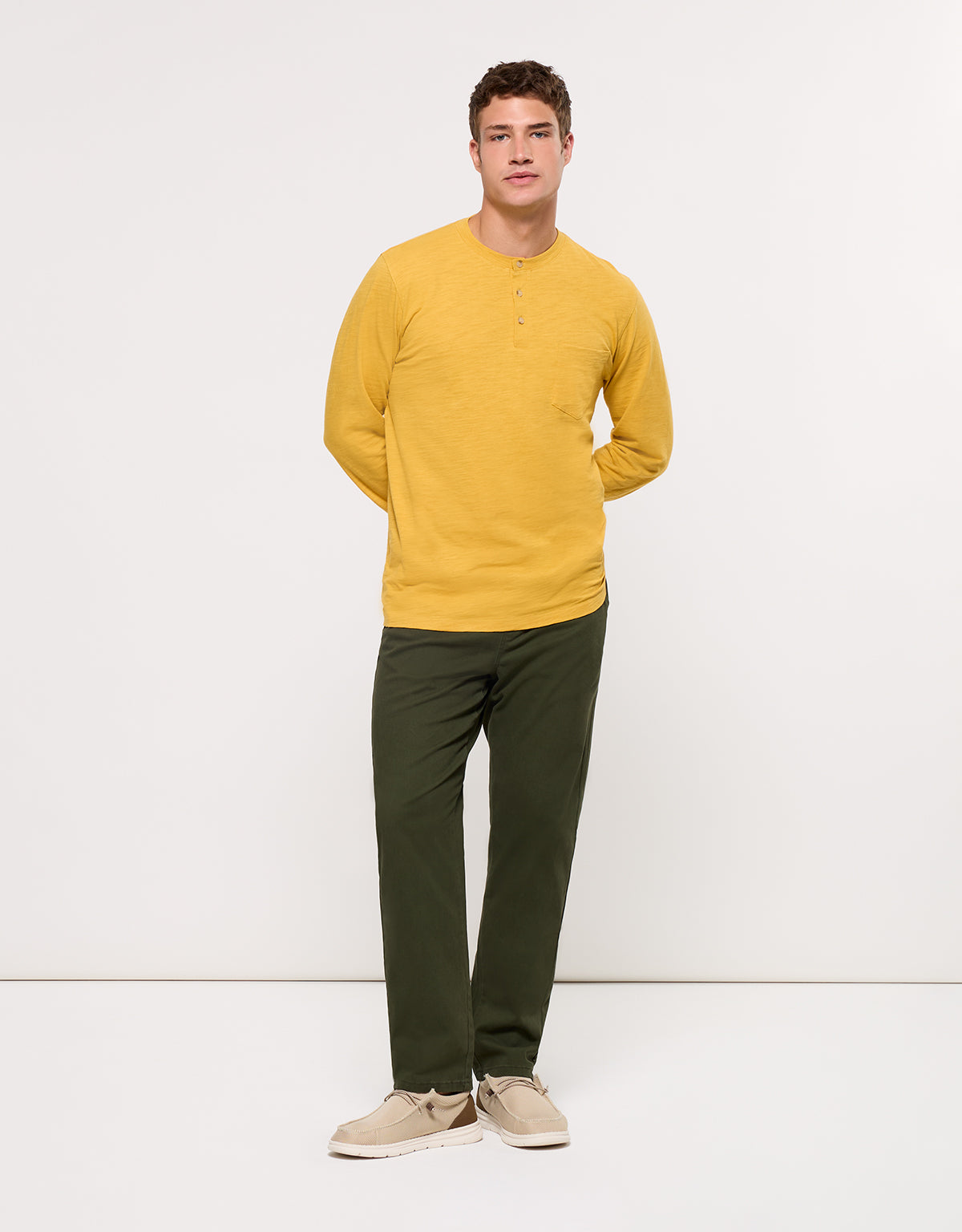 Camiseta Manga Larga Mostaza - Barnock 6