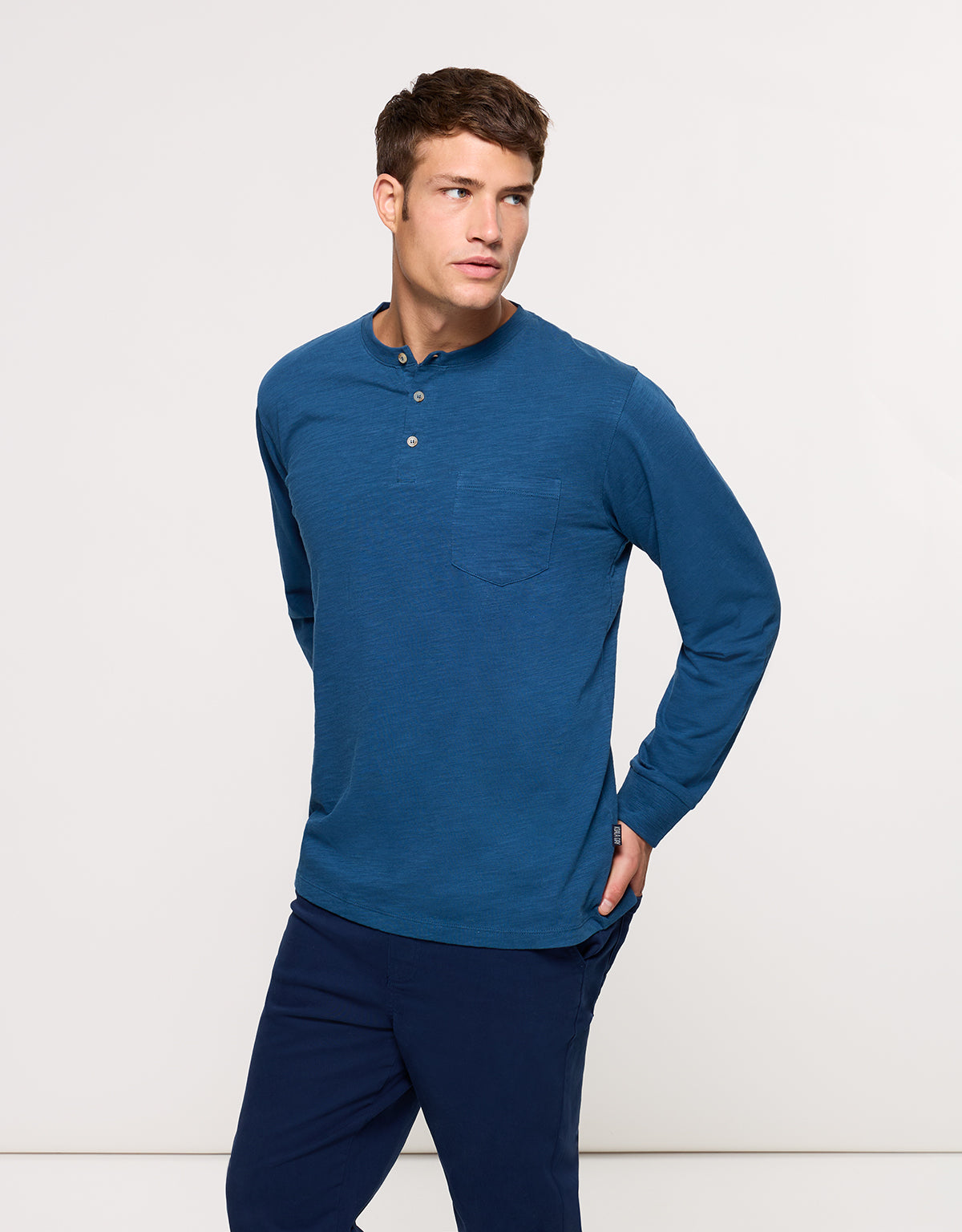 Camiseta Manga Larga Azul - Barnock 3