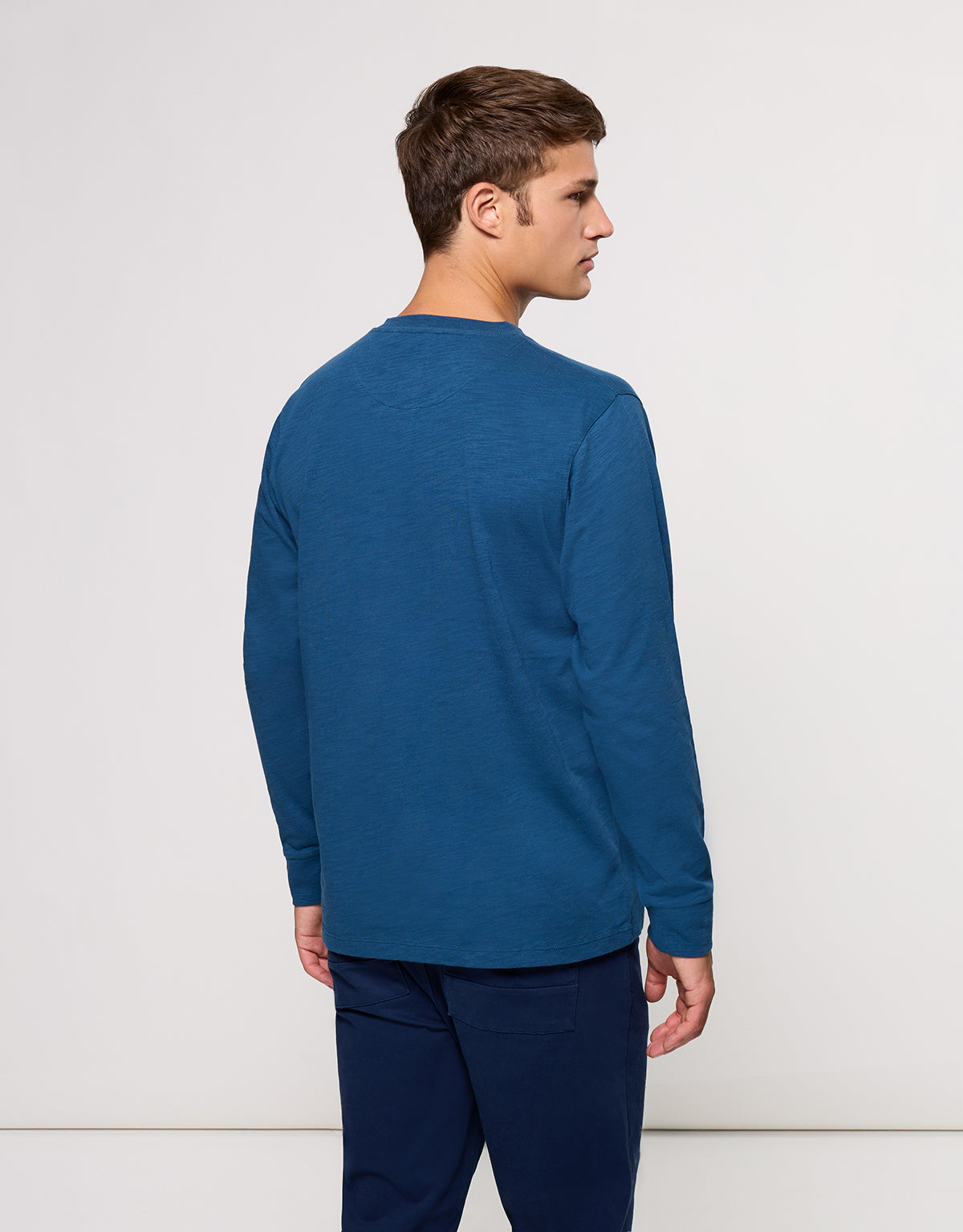 Camiseta Manga Larga Azul - Barnock 4