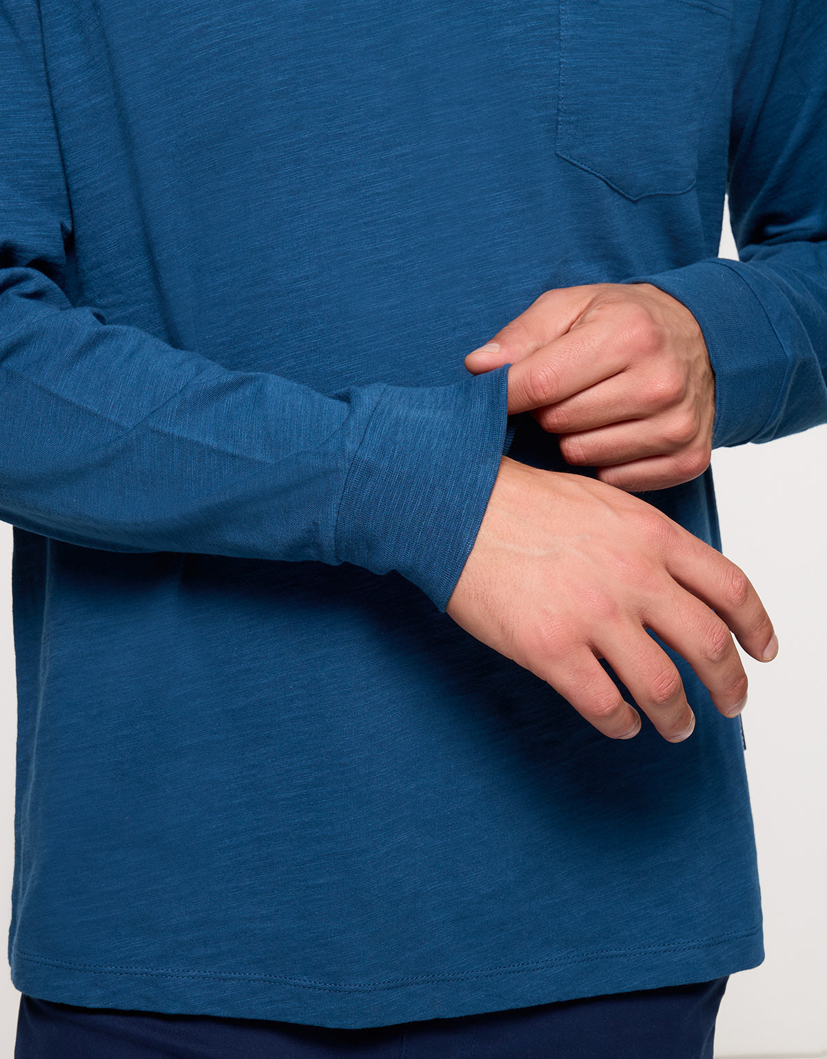 Camiseta Manga Larga Azul - Barnock 6