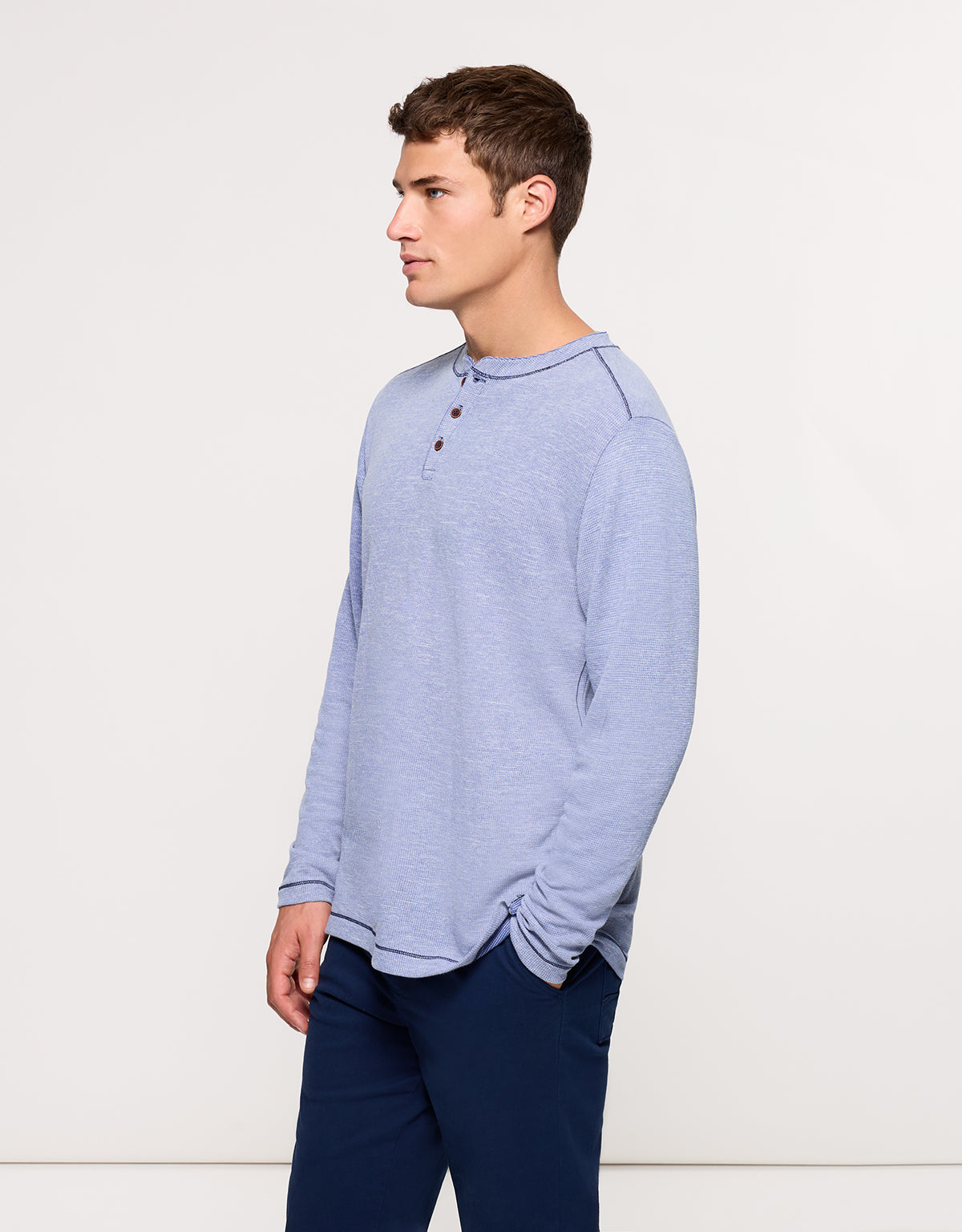 Camiseta Manga Larga Azul - Deary 3