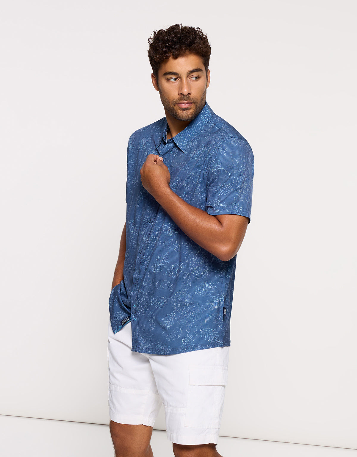 Camisa Manga Corta Azul Marino - Pineapplelines 3