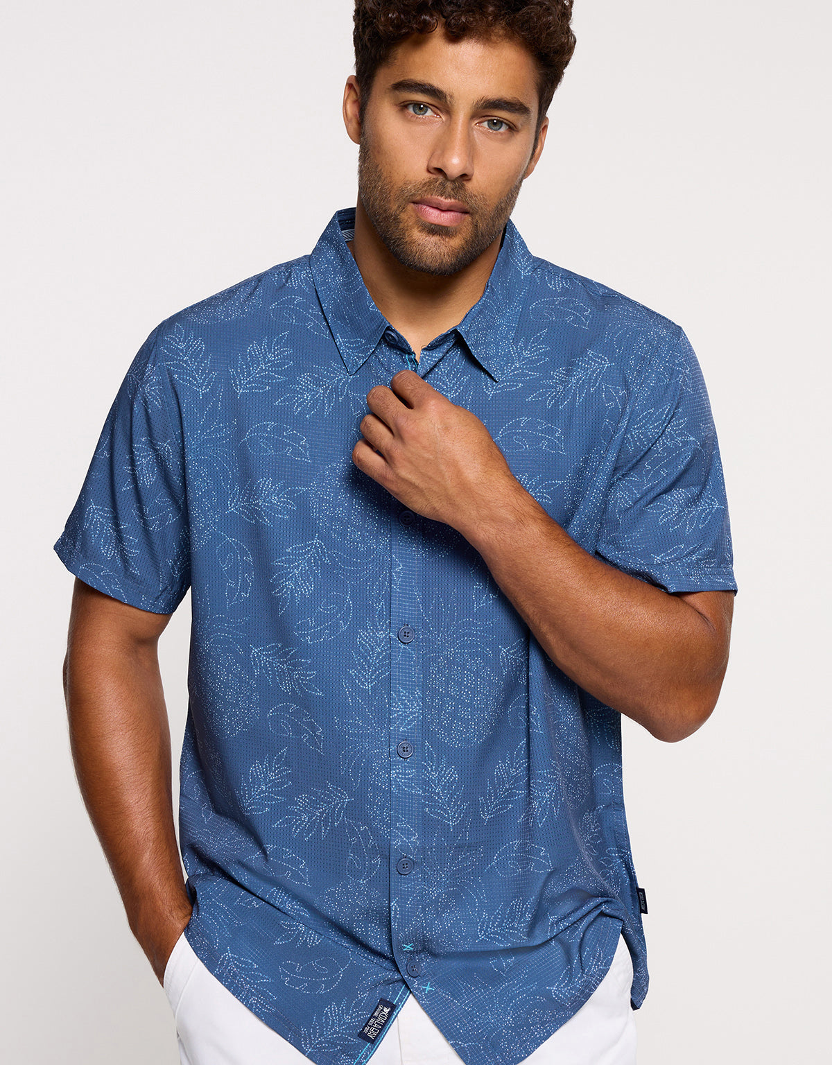 Camisa Manga Corta Azul Marino - Pineapplelines 5