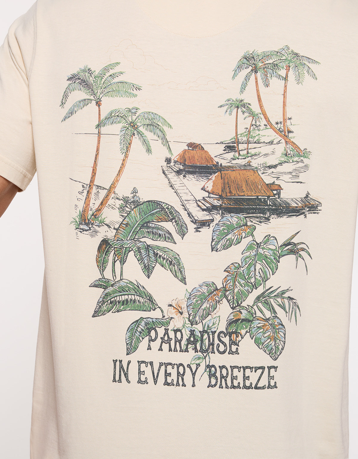 Camiseta Manga Corta Beige - Brais 6