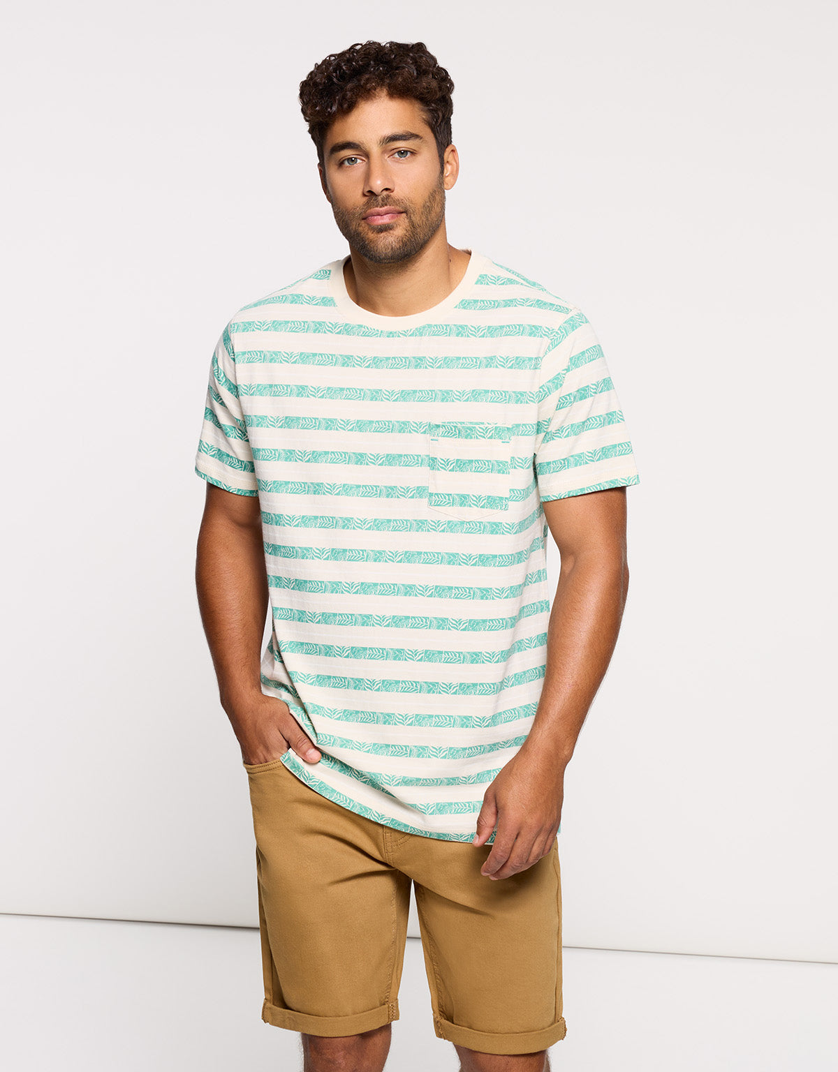 Camiseta Manga Corta Off White - Iomy