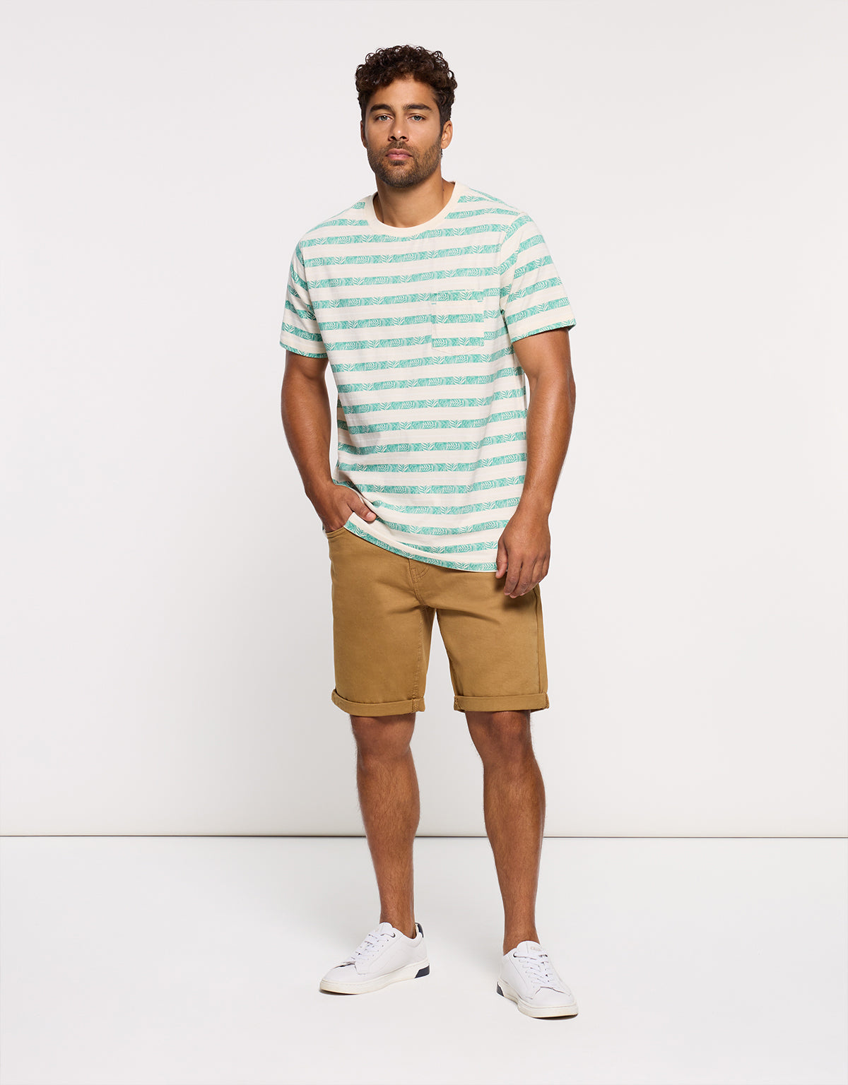 Camiseta Manga Corta Off White - Iomy 5