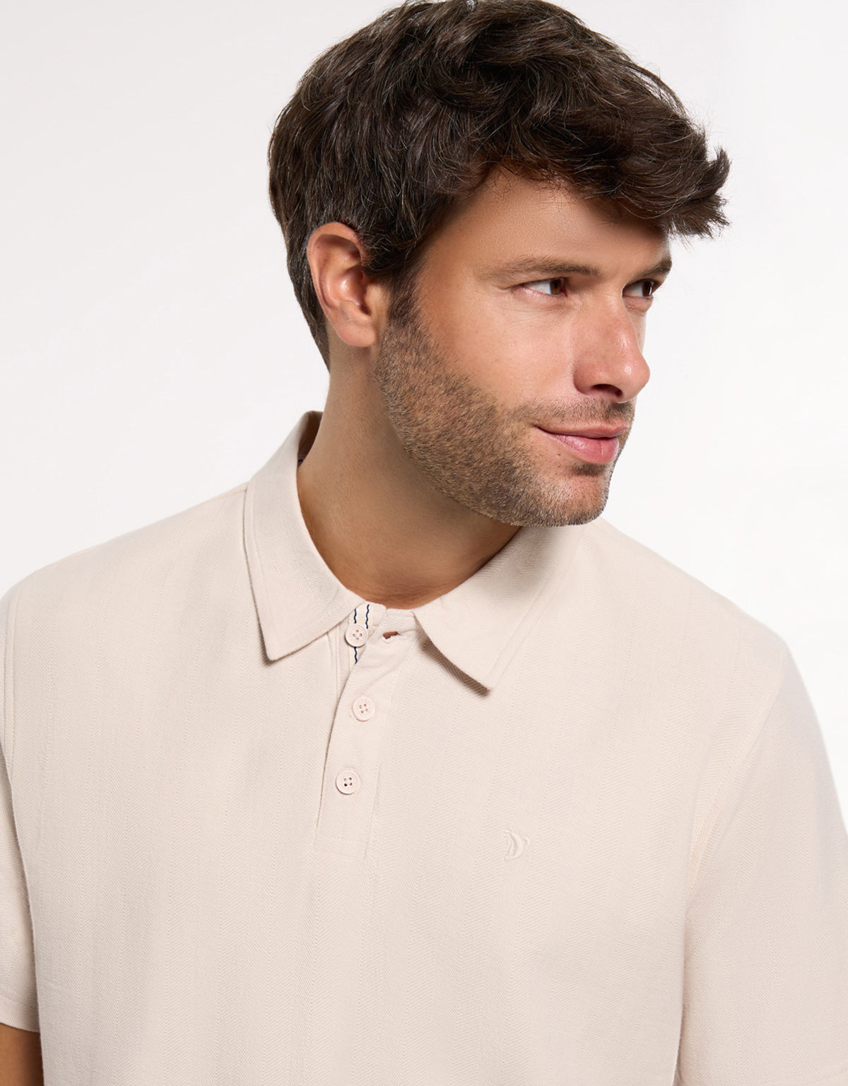 Polo Manga Corta Beige - Biebu 2