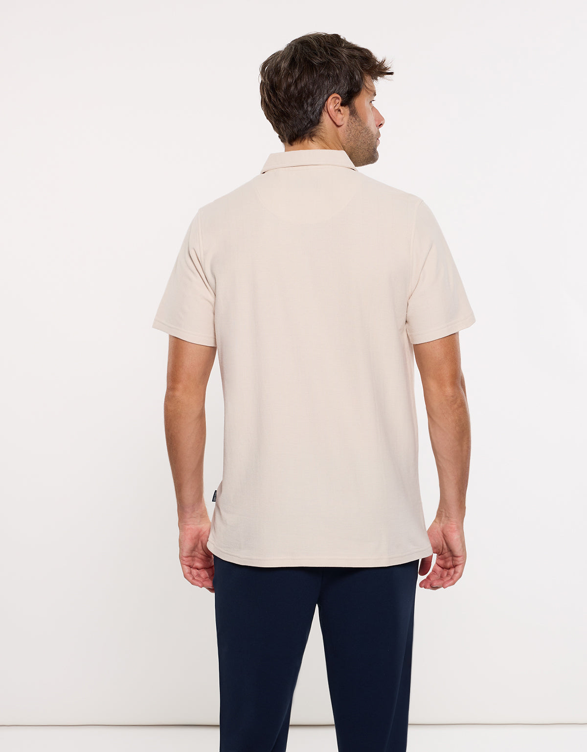 Polo Manga Corta Beige - Biebu 4