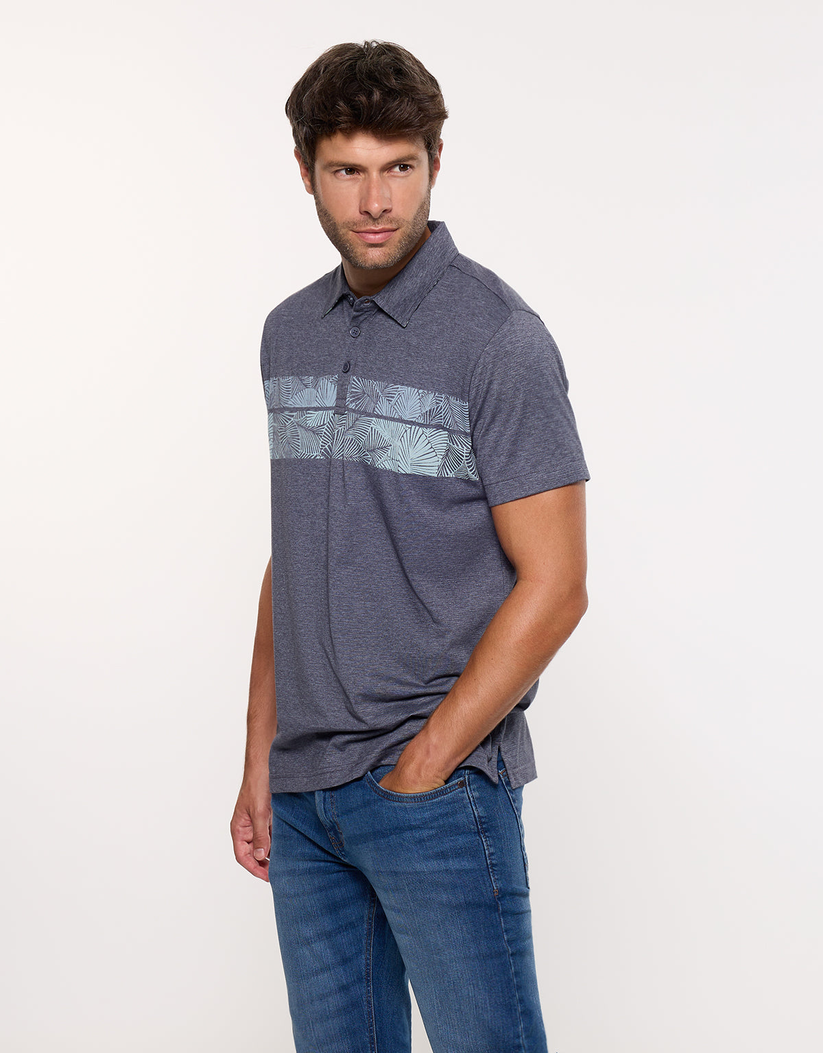 Polo Manga Corta Gris - Chelan 4