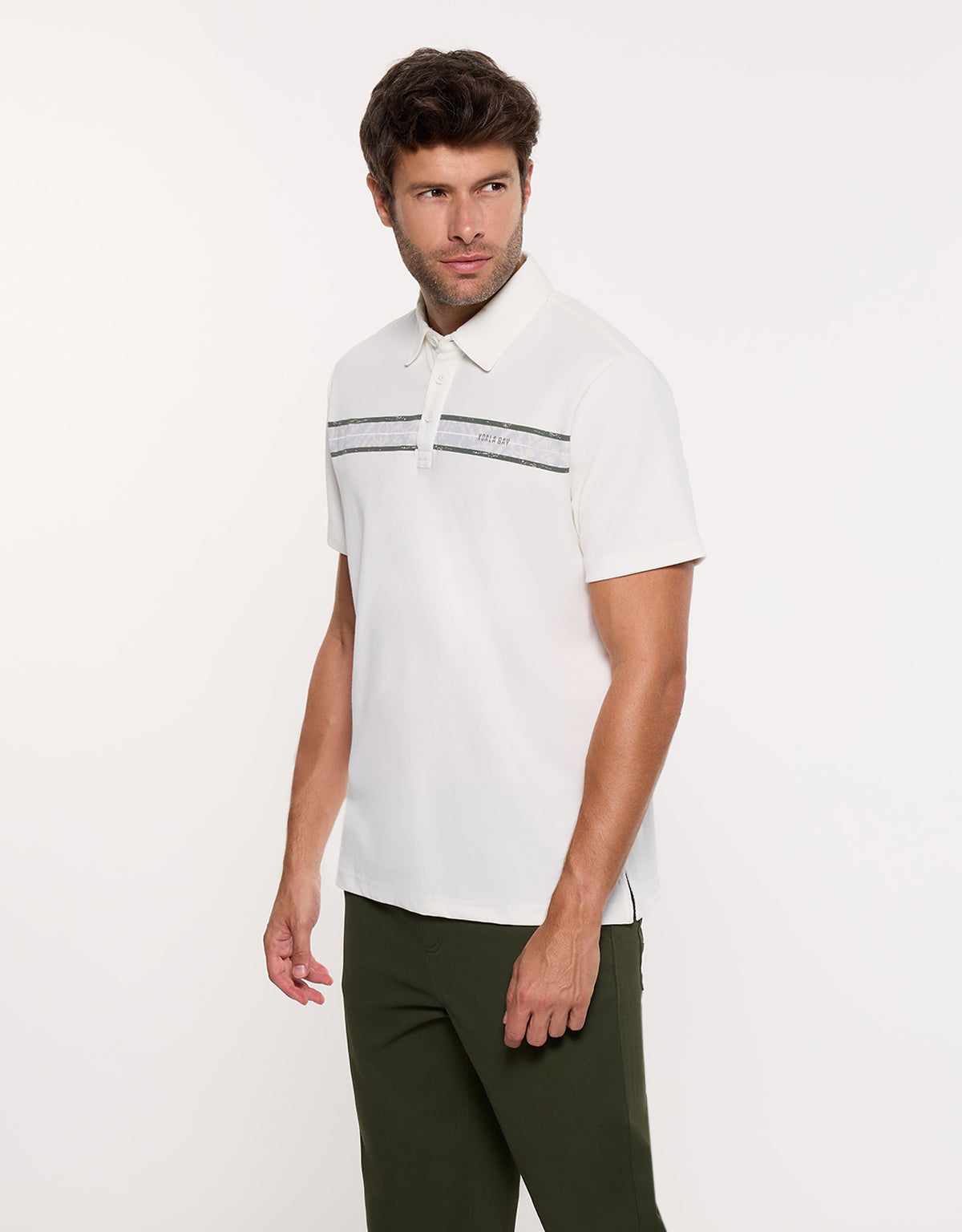 Polo Manga Corta Off White - Bereford 3