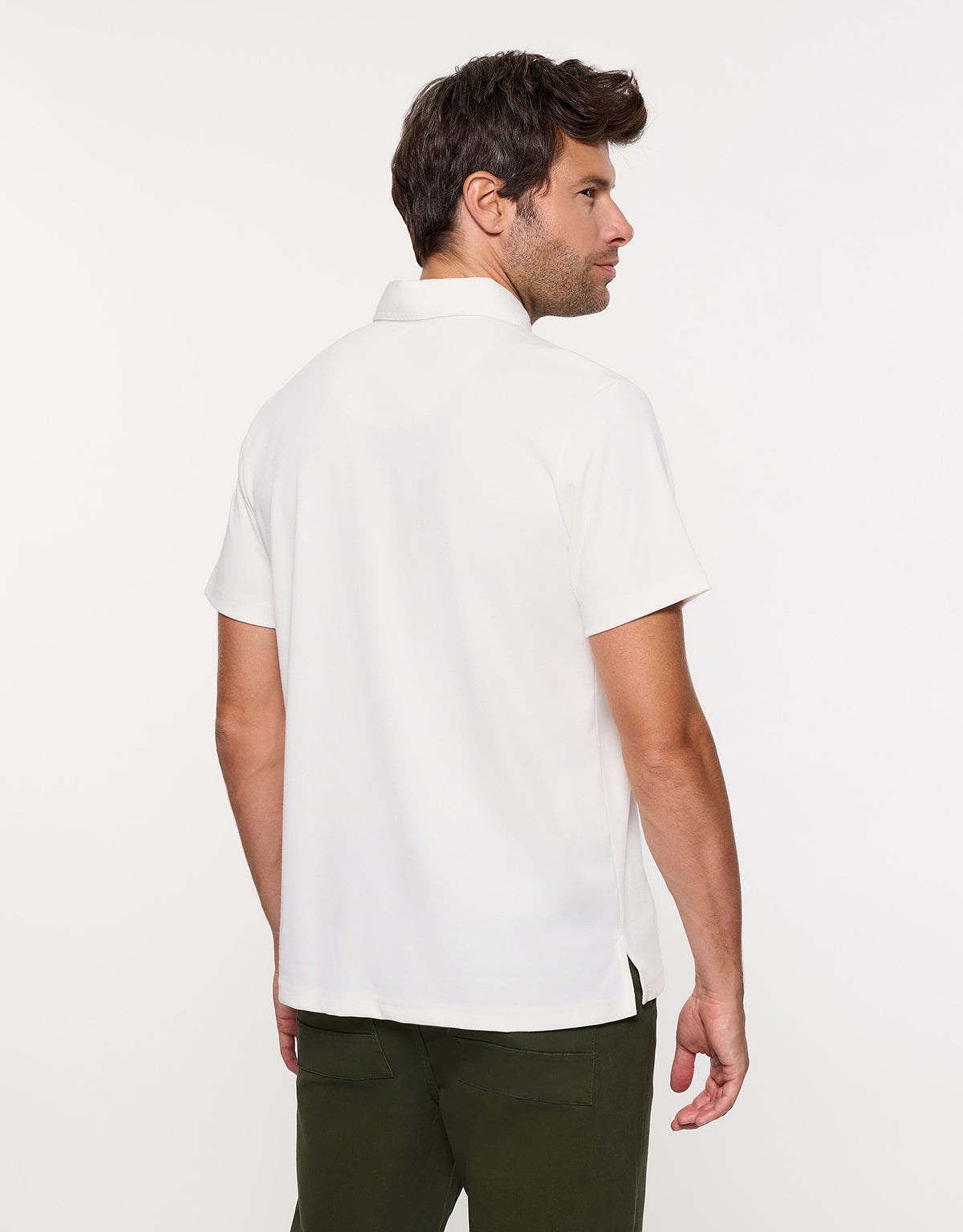 Polo Manga Corta Off White - Bereford 4