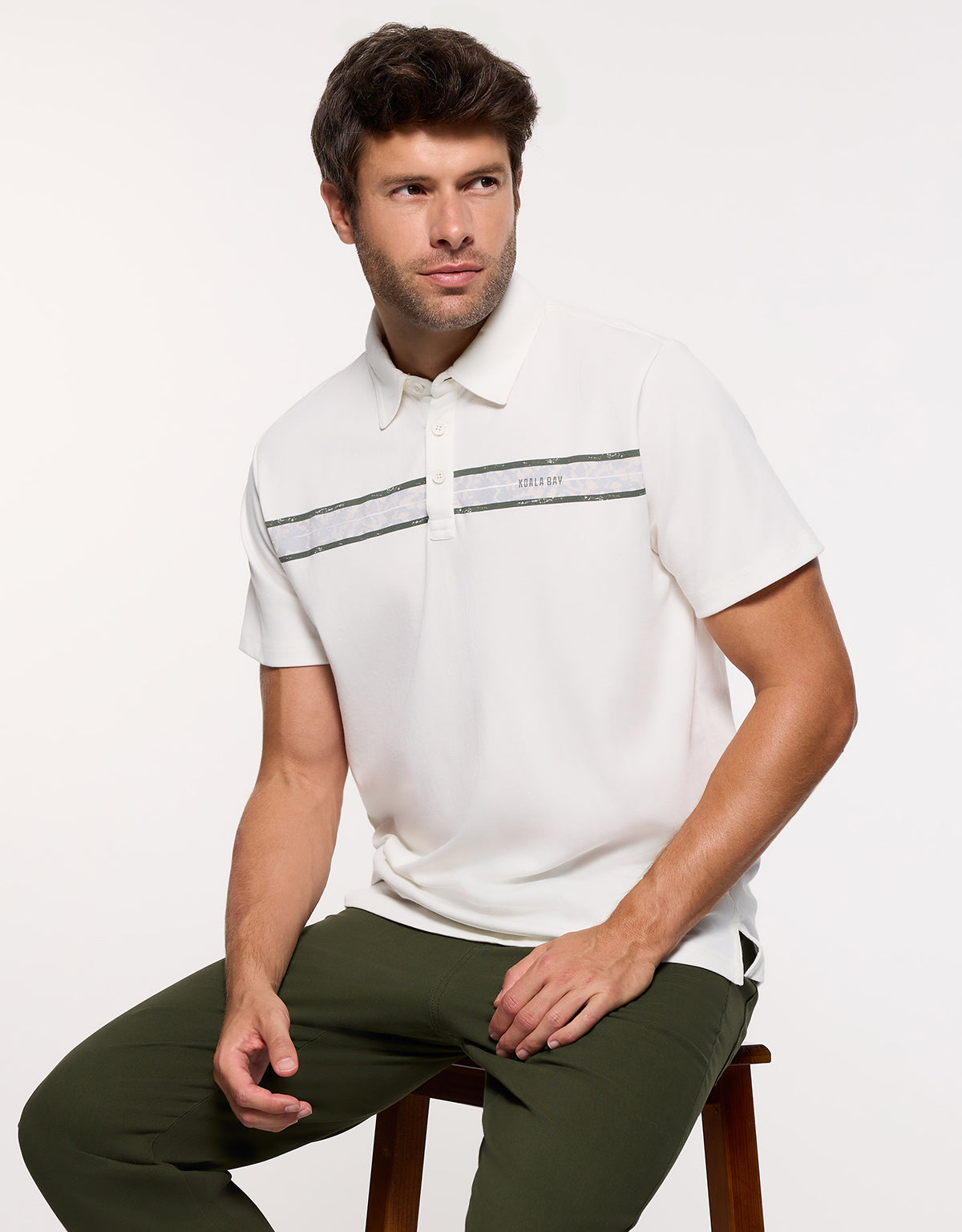 Polo Manga Corta Off White - Bereford 6