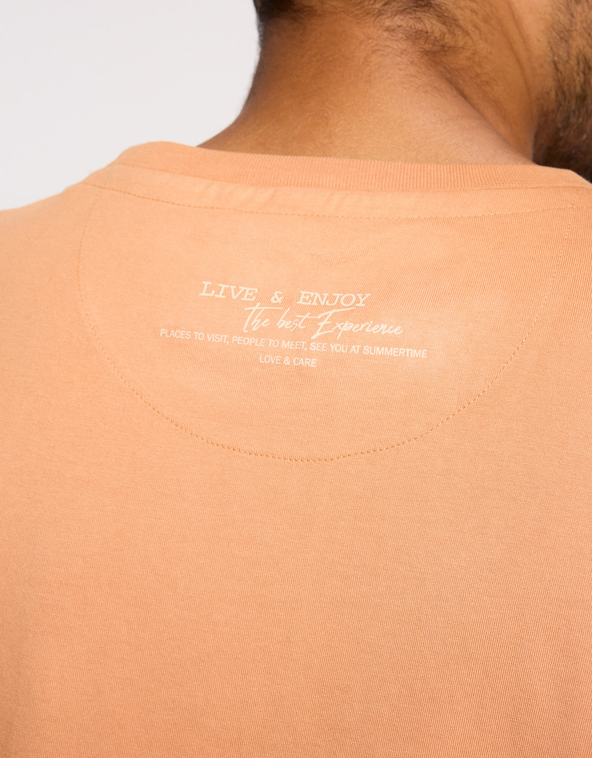 Camiseta Manga Corta Naranja - Beared 5