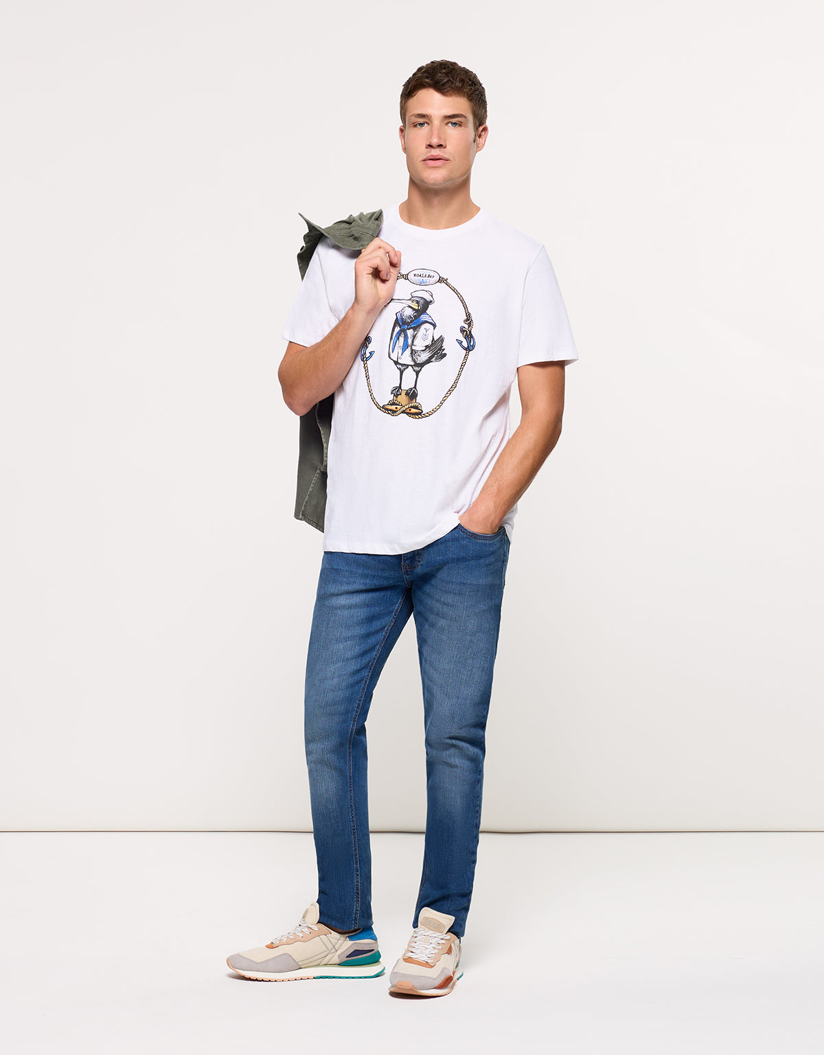 Camiseta Manga Corta Blanca - Cormor 8