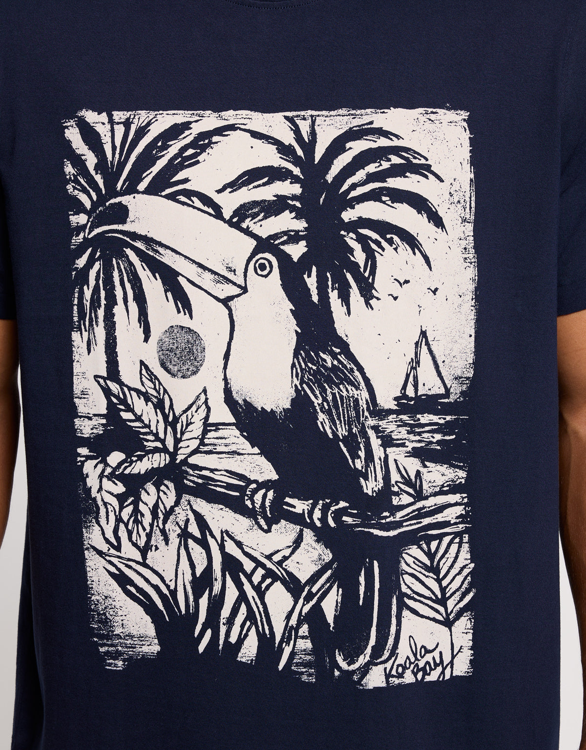 Navy Blue Short Sleeve T-Shirt - Mazer