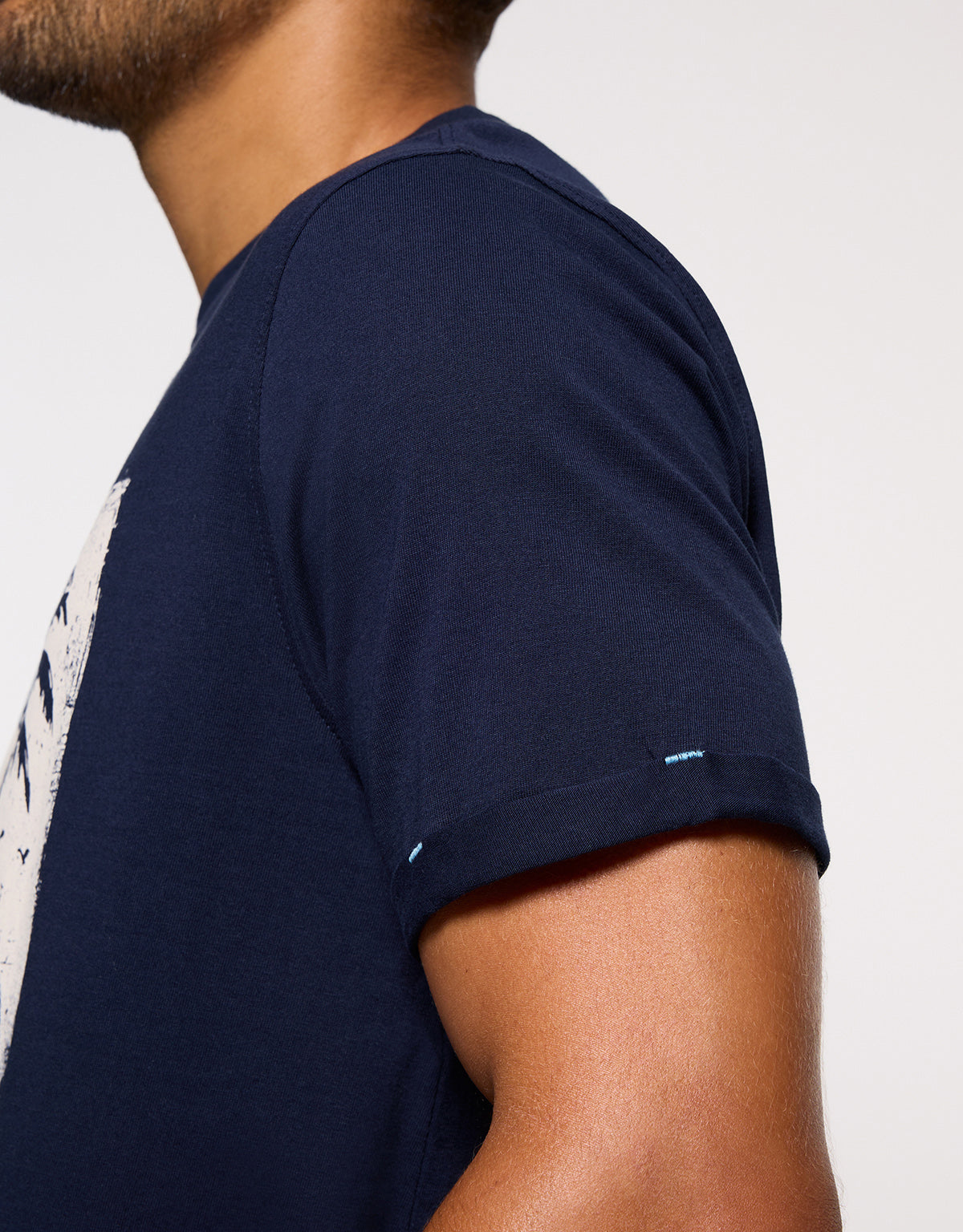 Navy Blue Short Sleeve T-Shirt - Mazer