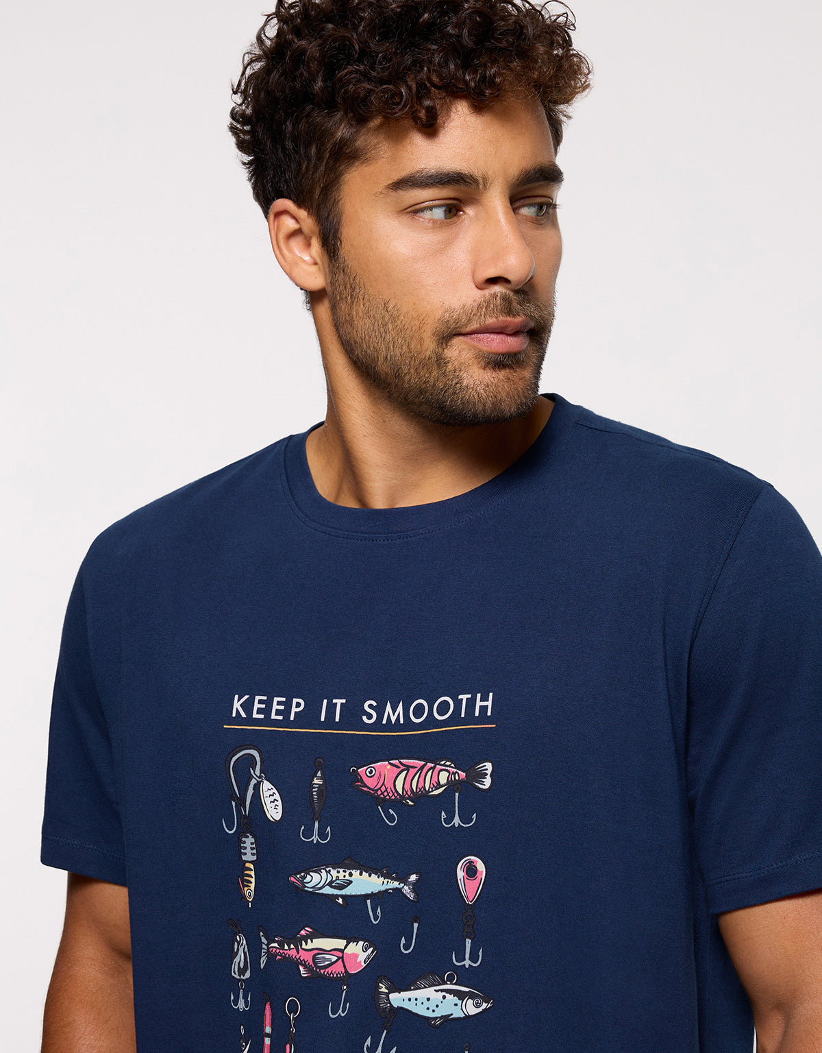 Camiseta Manga Corta Azul Marino - Nichols 1