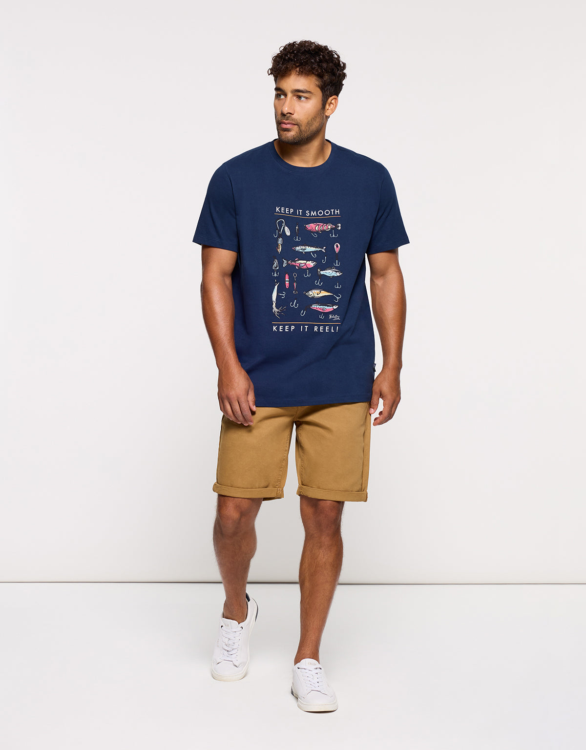 Camiseta Manga Corta Azul Marino - Nichols 4