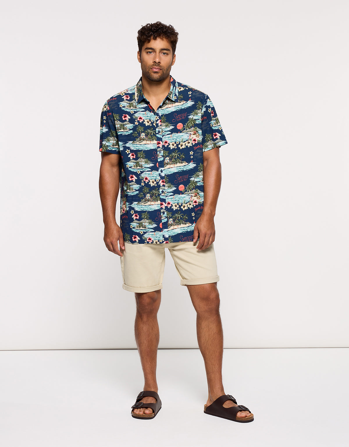 Camisa Manga Corta Azul Marino - Cashito 5