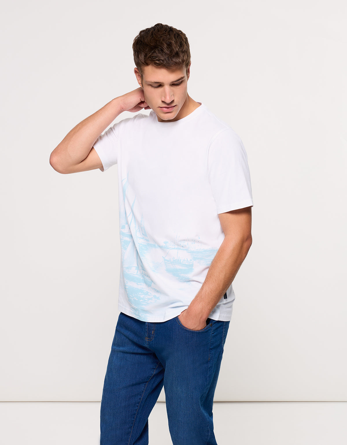 Camiseta Manga Corta Blanca - Mainboat 3