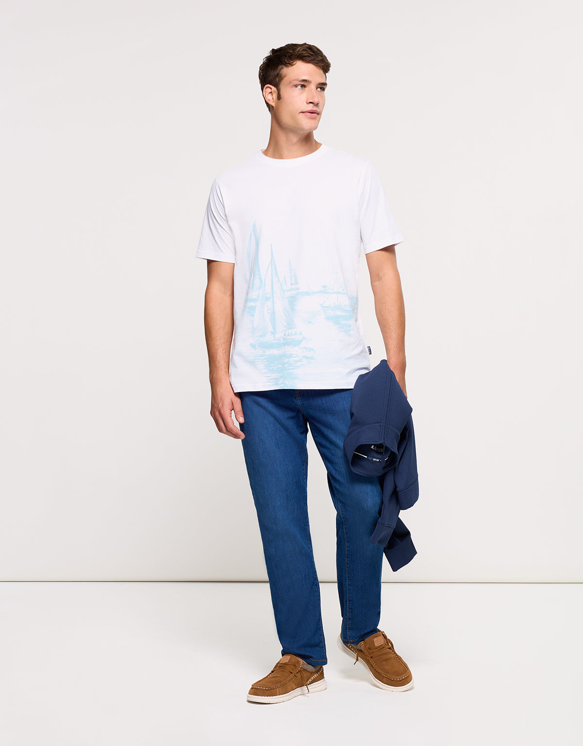 Camiseta Manga Corta Blanca - Mainboat 8