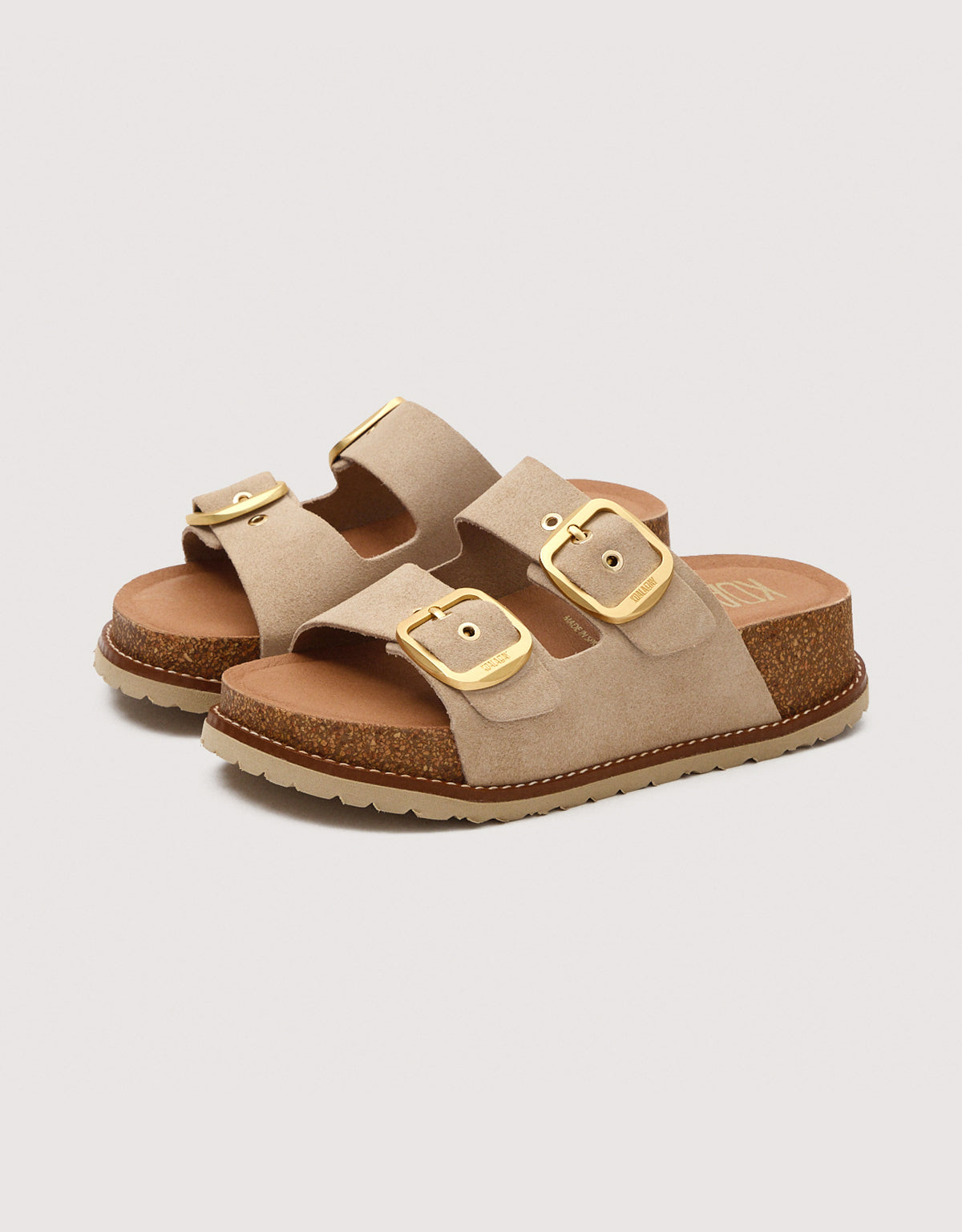 Sandalia Bio Piel Arena con Cuña - Sintran 3