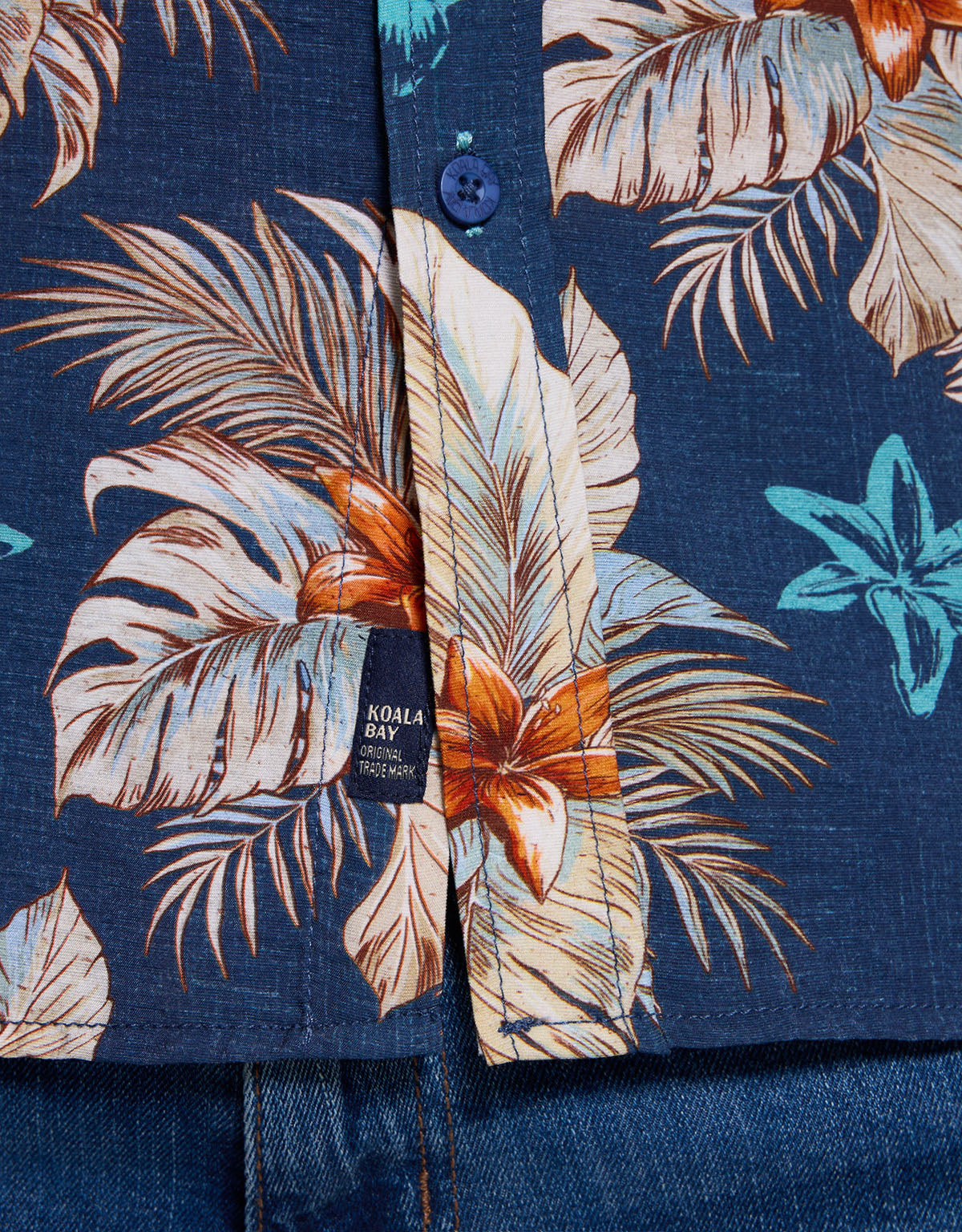 Camisa Manga Corta Azul Marino - Onail 6