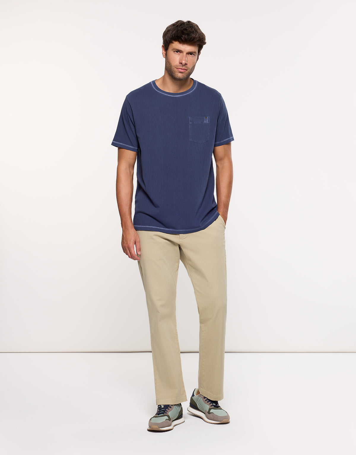 Camiseta Manga Corta Azul Matino - Gstin2 6