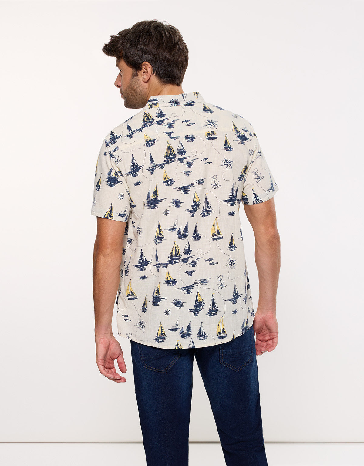 Camisa Manga Corta Blanca - Seaships 4