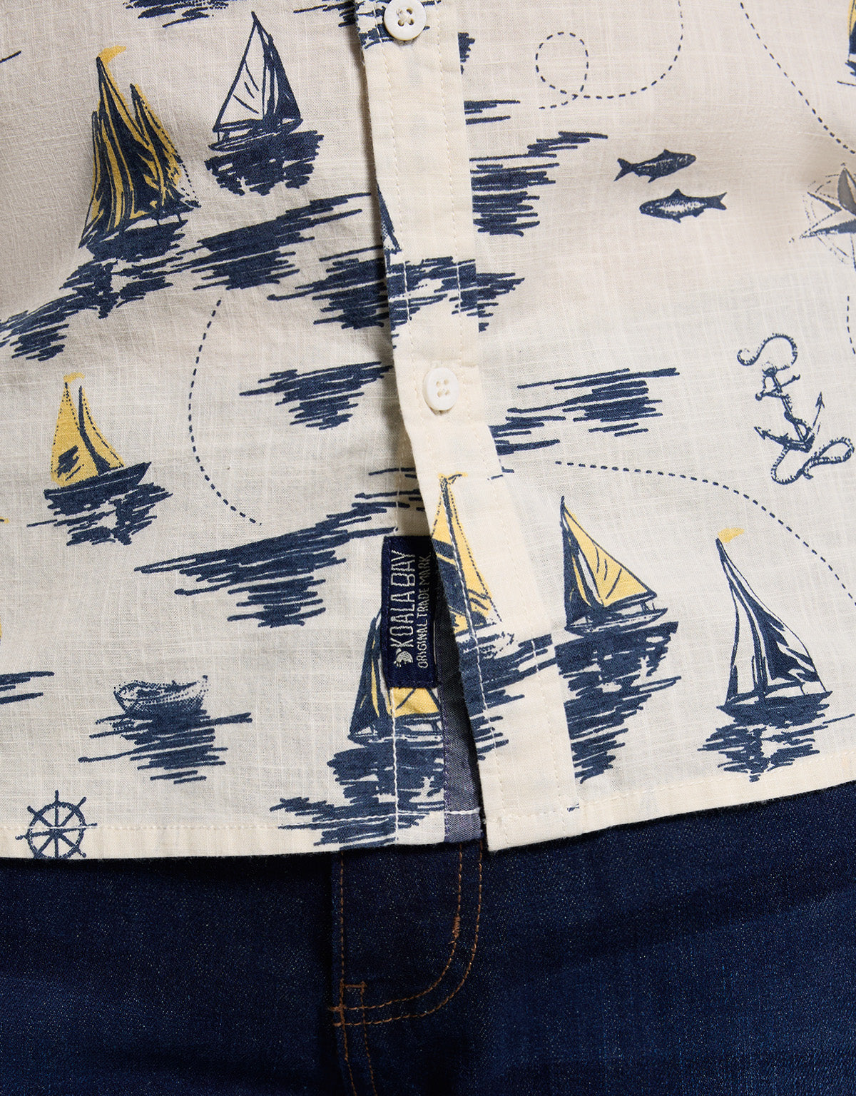 Camisa Manga Corta Blanca - Seaships 5