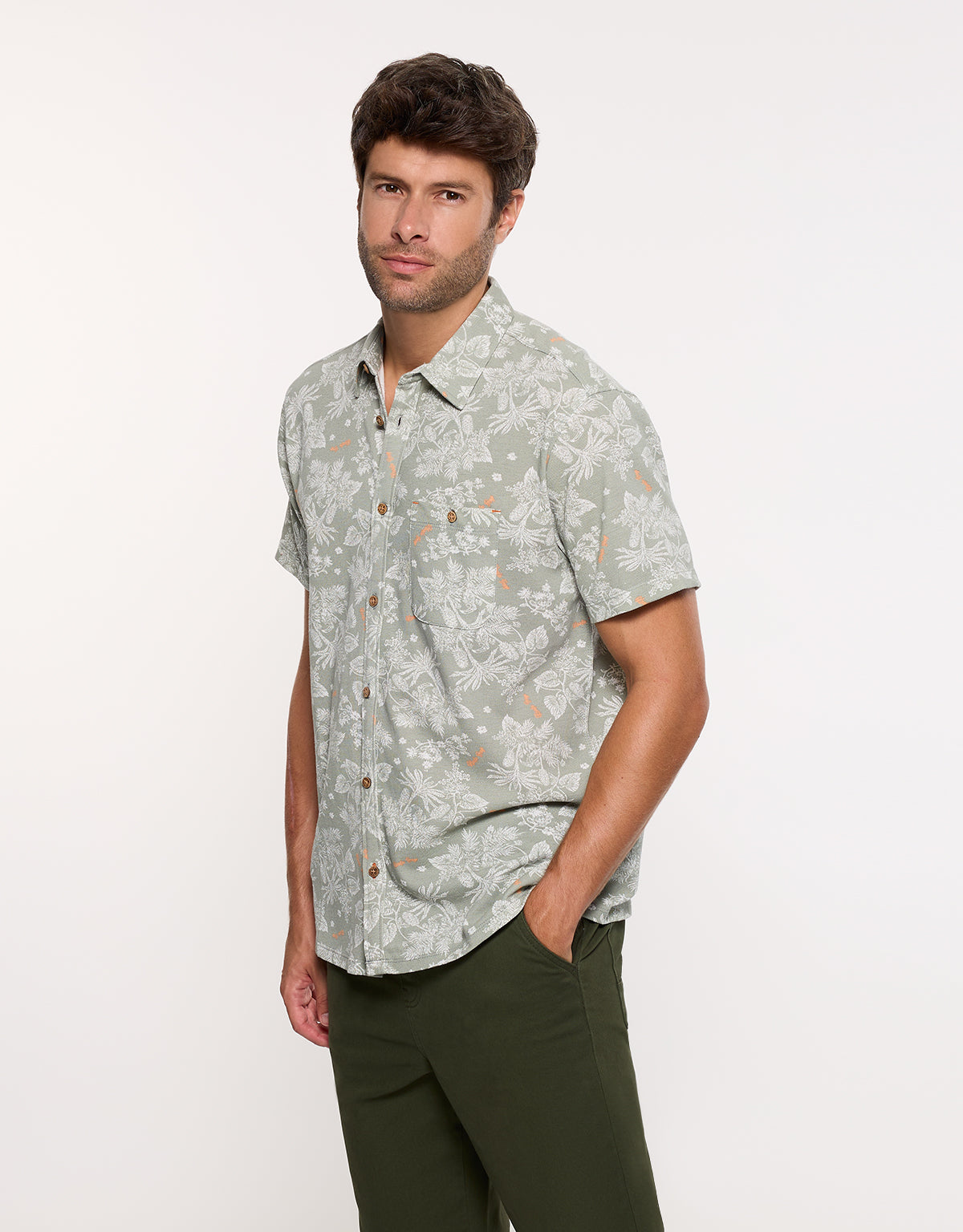 Camisa Manga Corta Caqui - Tryndamere 3