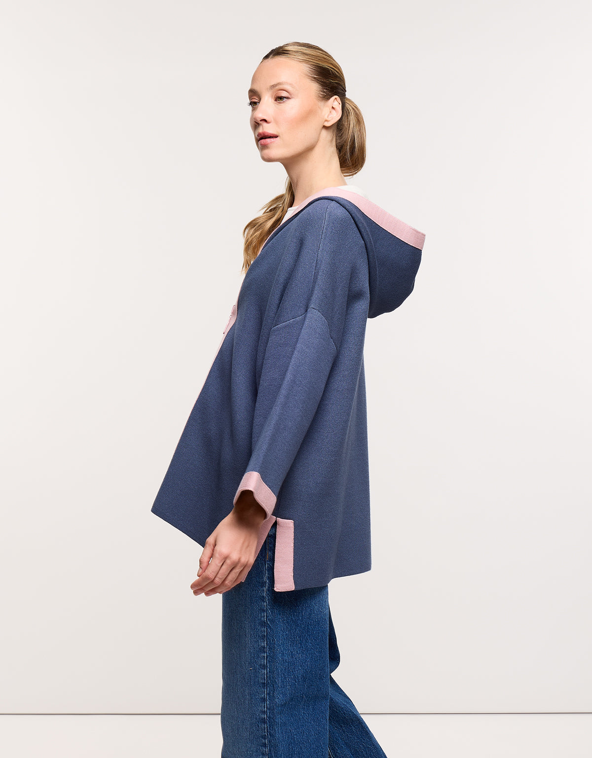 Chaqueta Poncho Azul Marino - Melbina 3