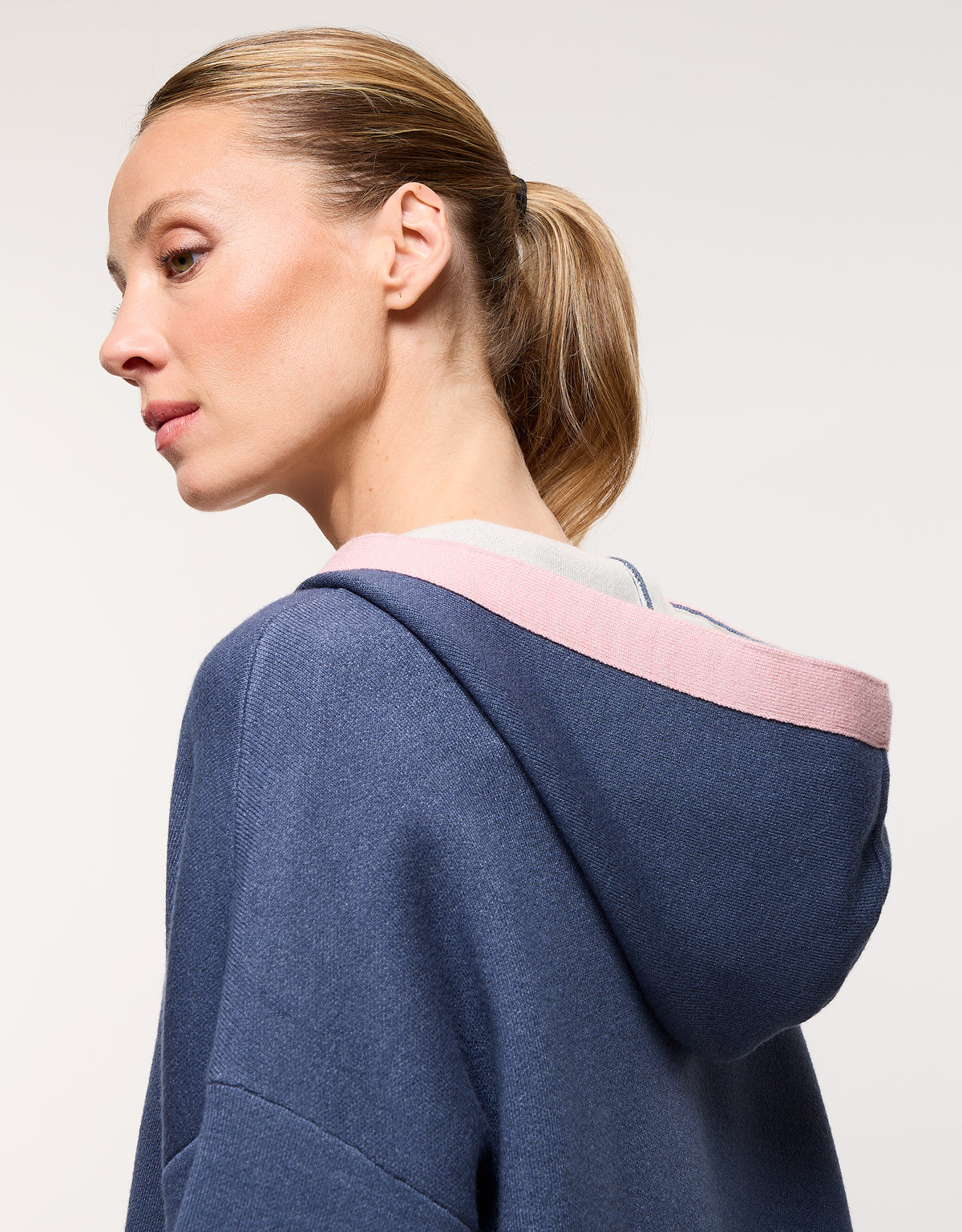 Chaqueta Poncho Azul Marino - Melbina-5