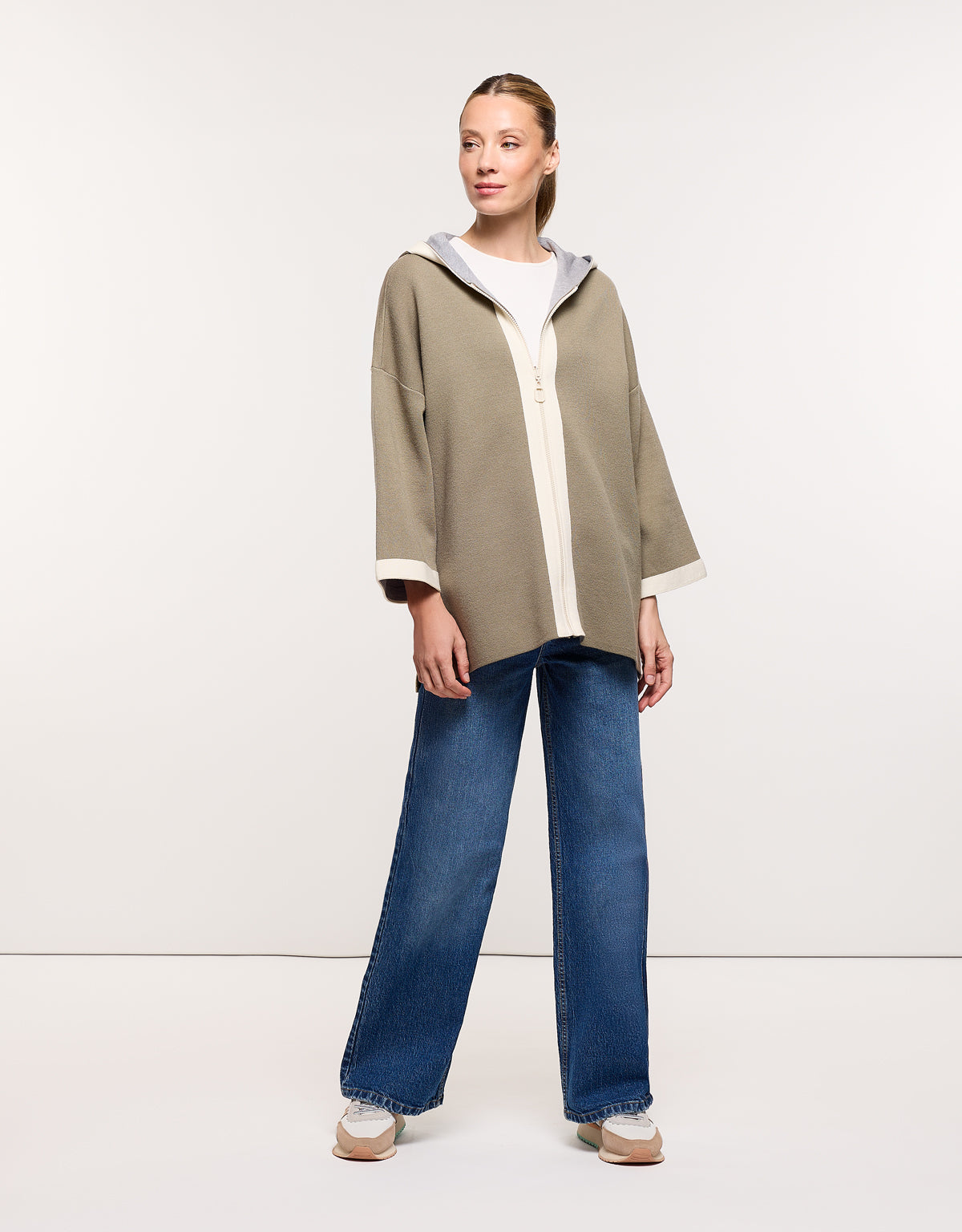 Chaqueta Poncho Caqui - Melbina 8