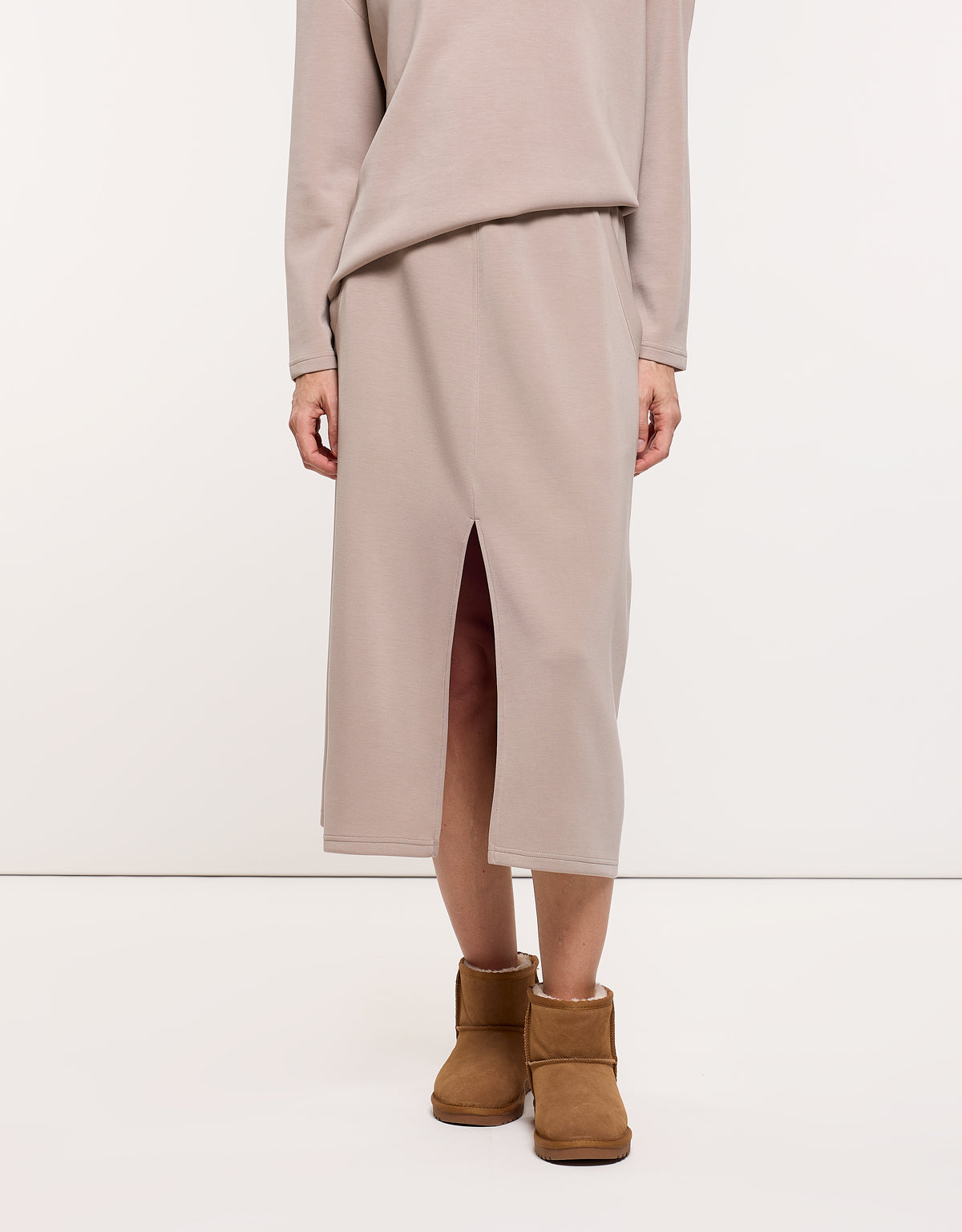 Falda Midi Beige - Lonchi 1