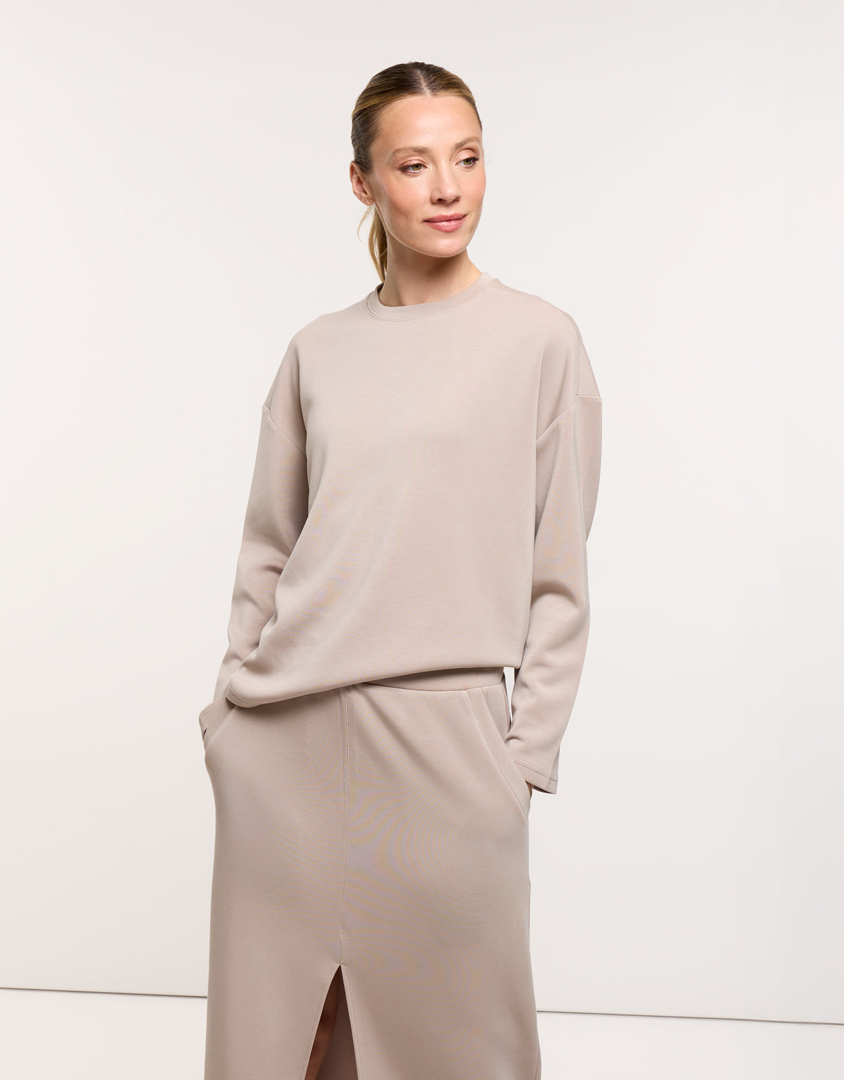 Falda Midi Beige - Lonchi 2