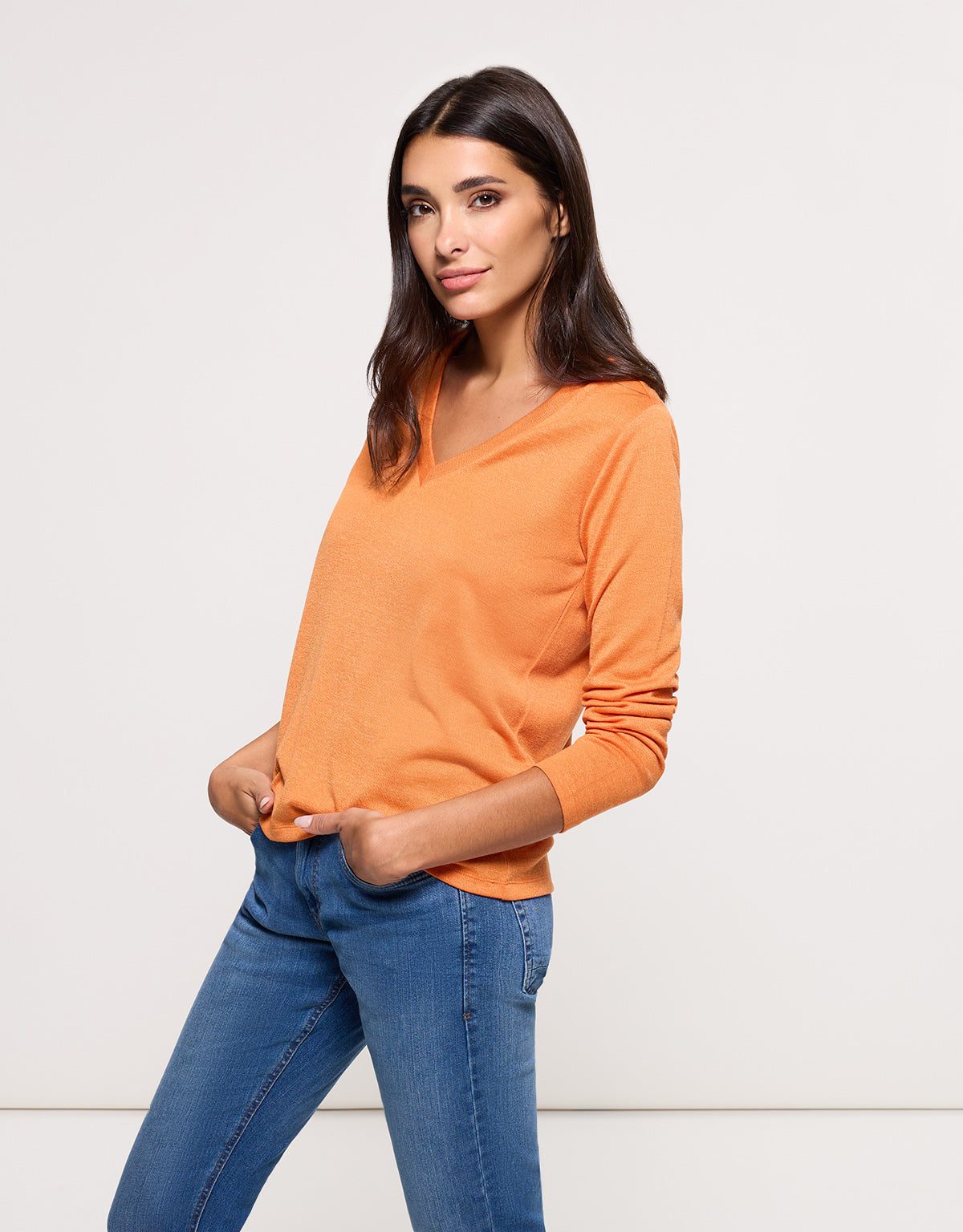 Camiseta Manga Larga Naranja - Imarama 3