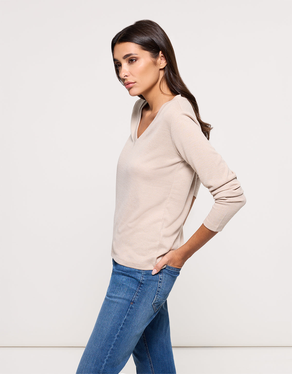 Camiseta Manga Larga Beige - Imarama 3