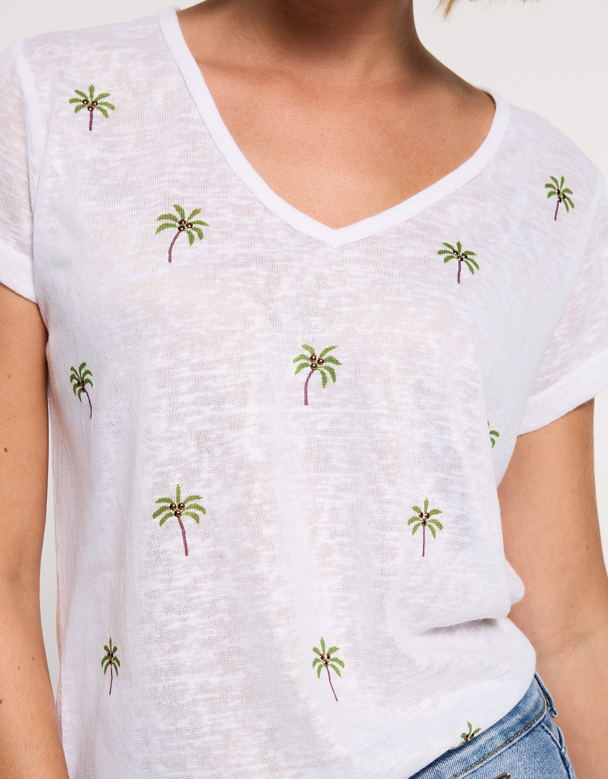 Camiseta Manga Corta Off White - Palmeyra 5