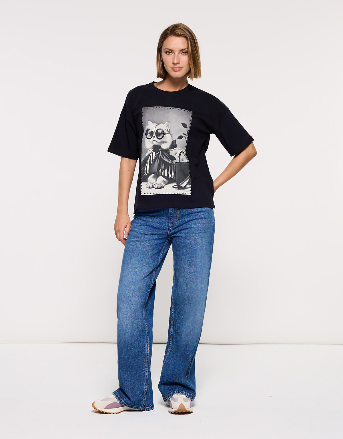 Camiseta Manga Corta Negro - Gatet 6